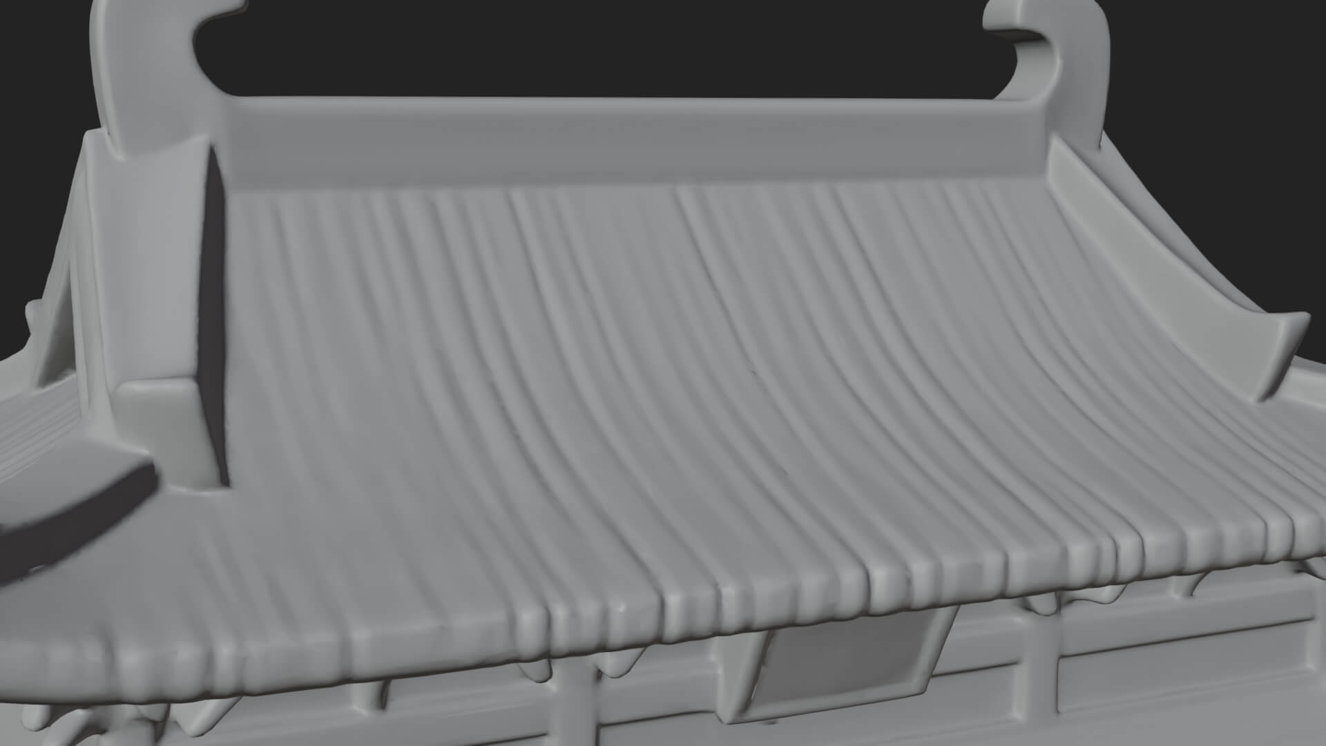 Oriental Fortress Castle Design 4 3D Print Model 3D Model
