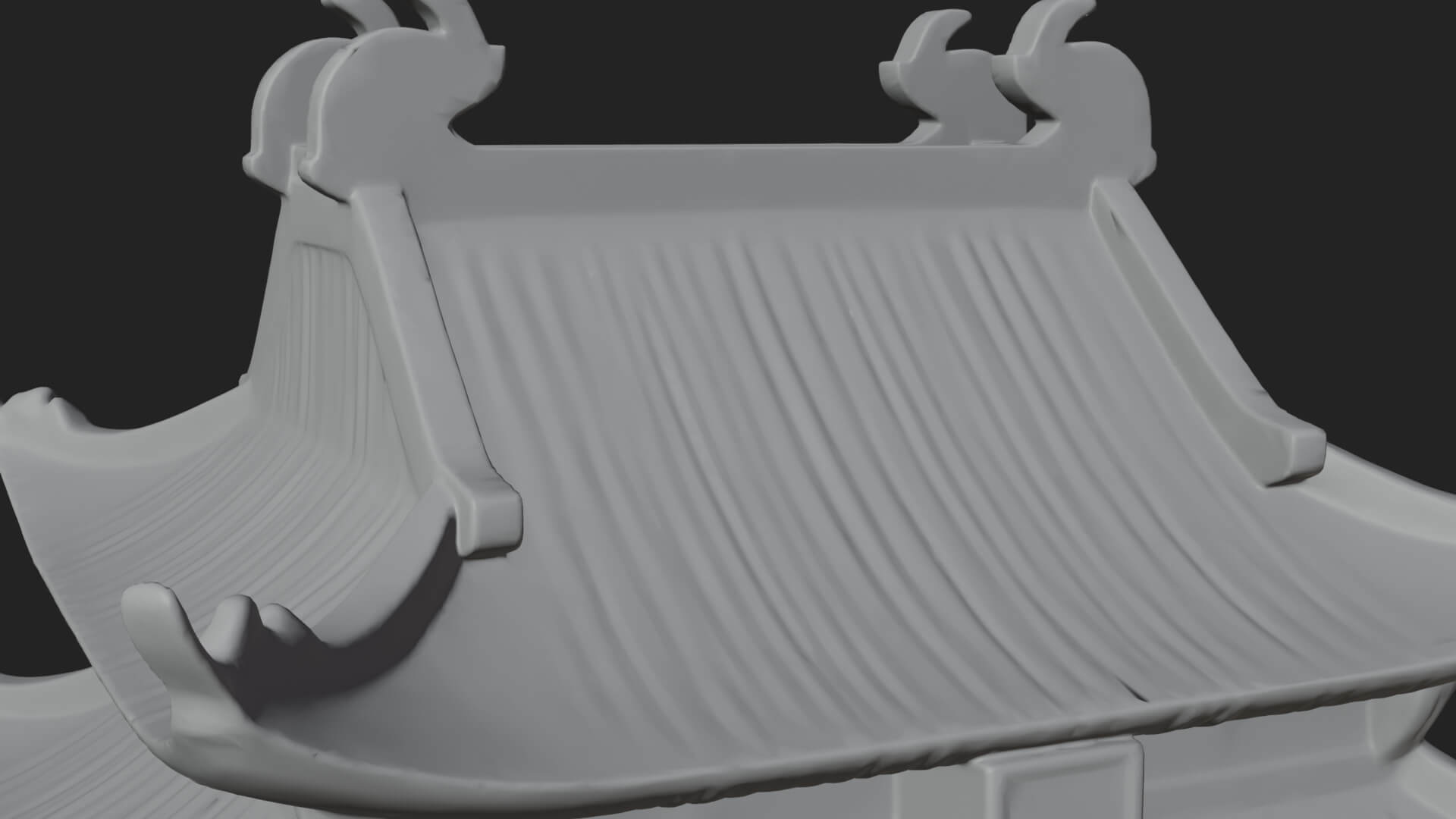 Oriental Fortress Castle Design 5 3D Print Model 3D Model