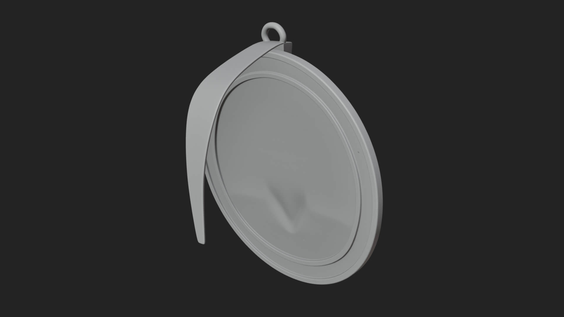 Oriental General Oval Plaque Design 2 3D Print Model 3D Model
