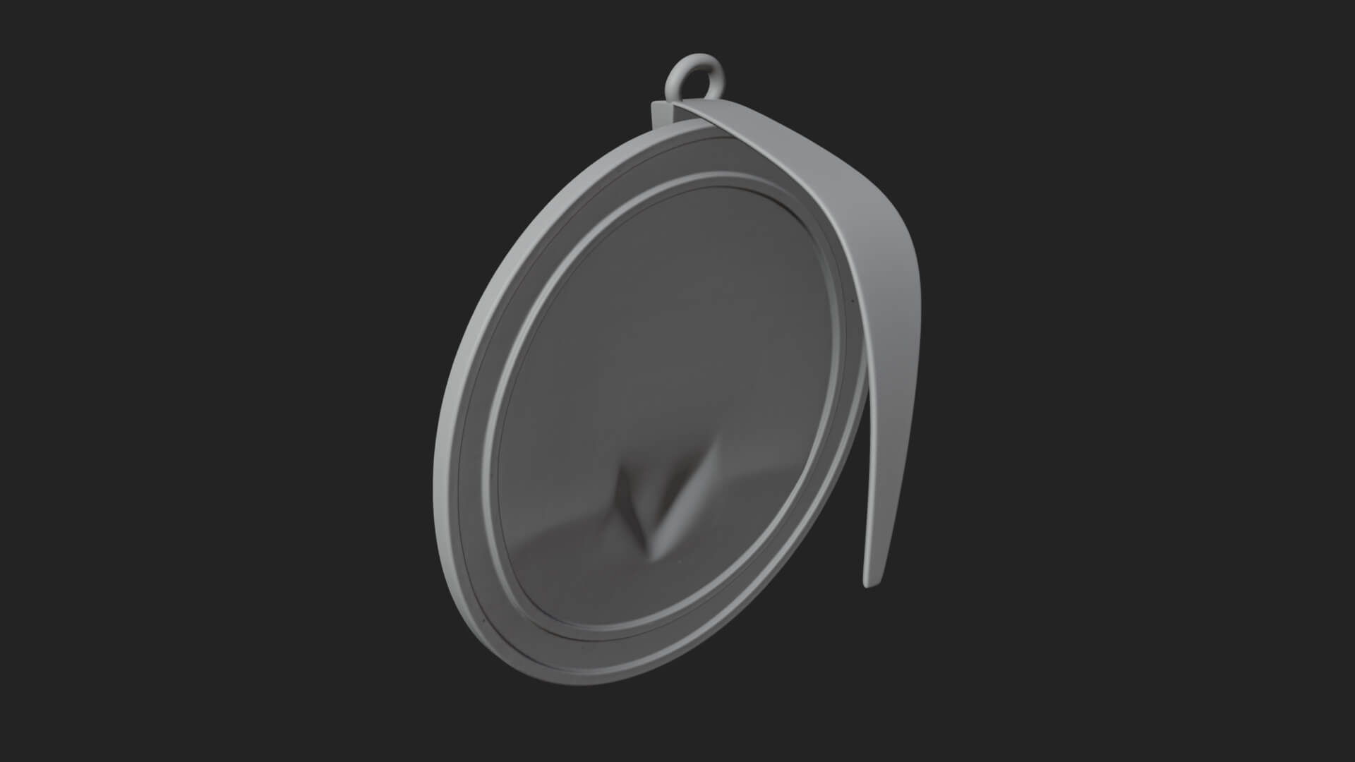 Oriental General Oval Plaque Design 2 3D Print Model 3D Model