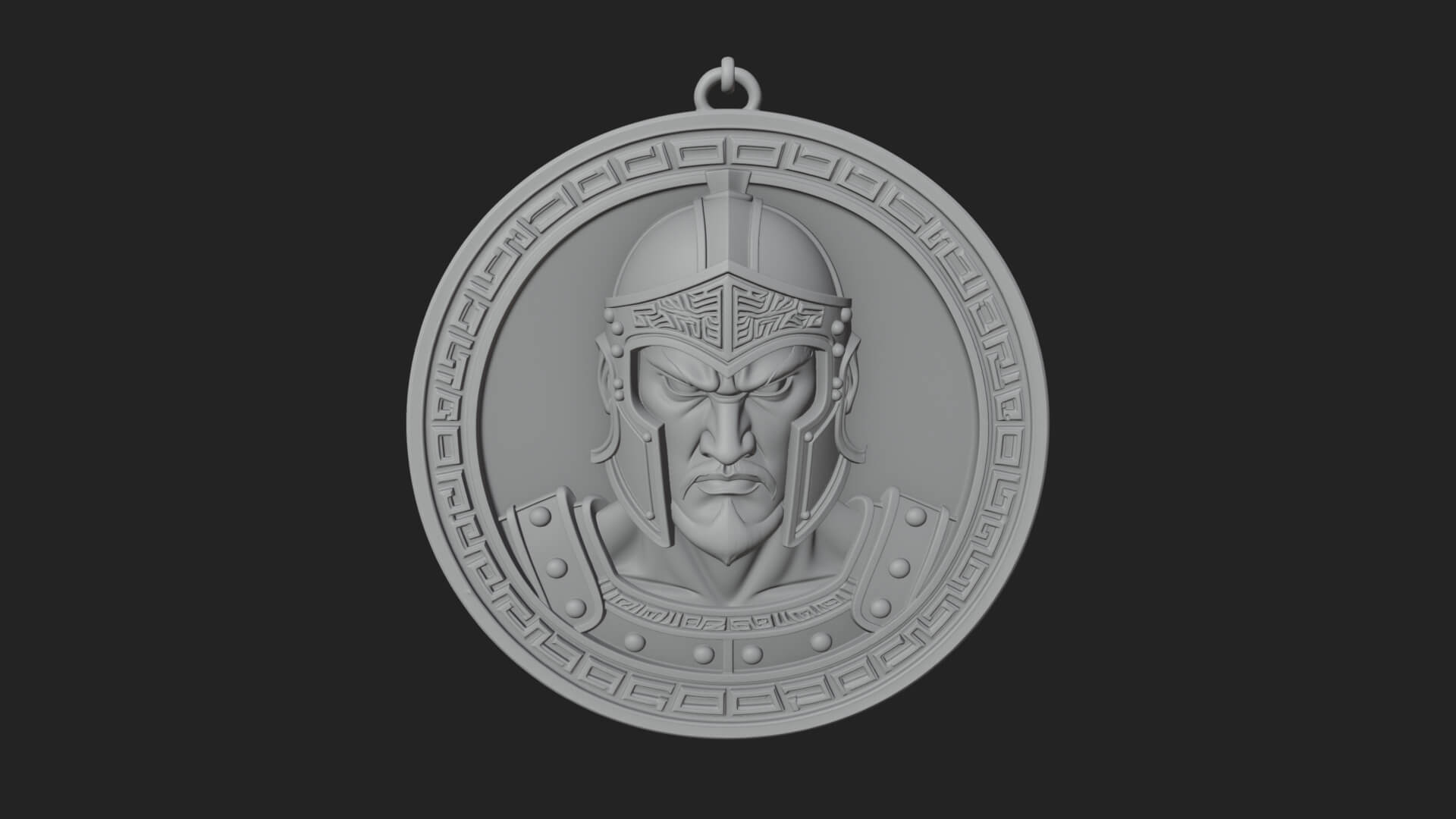 Oriental General Oval Plaque Design 3 3D Print Model 3D Model