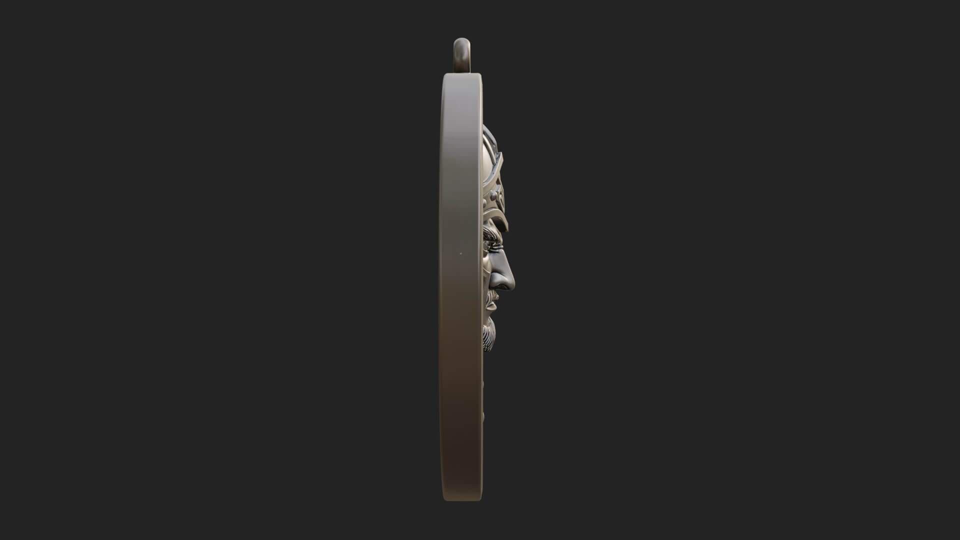 Oriental General Oval Plaque Design 4 3D Print Model 3D Model