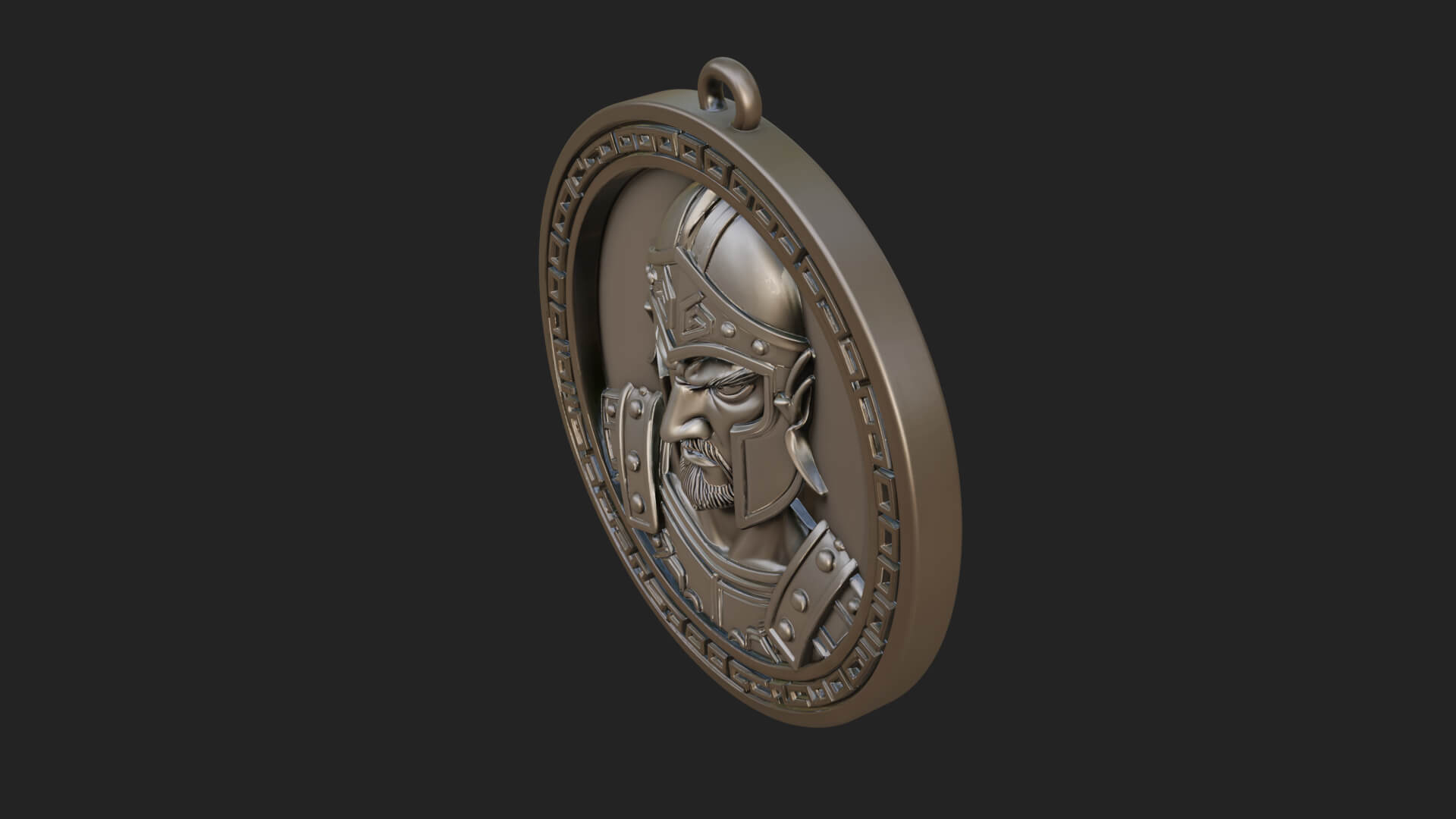 Oriental General Oval Plaque Design 4 3D Print Model 3D Model