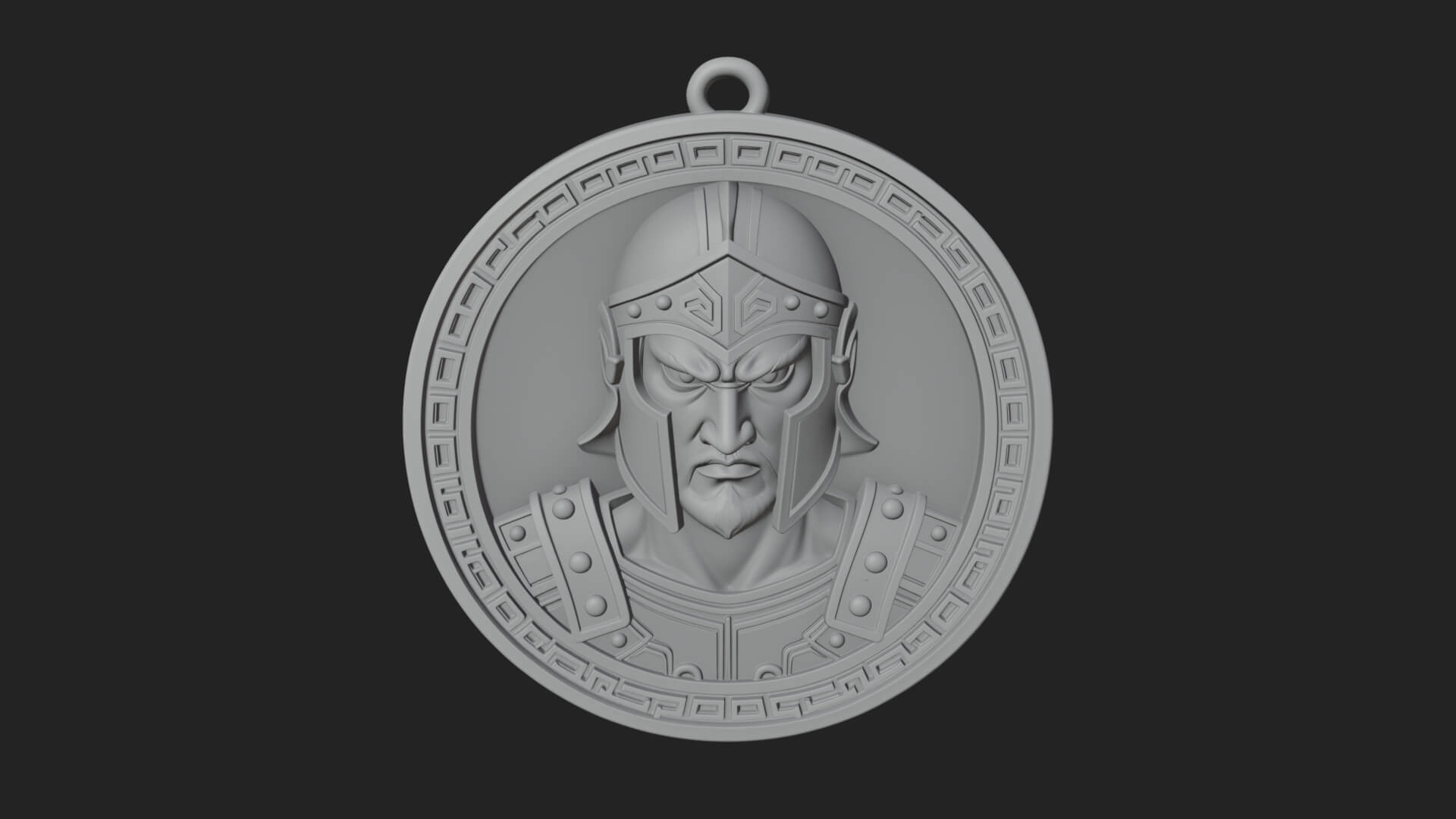 Oriental General Oval Plaque Design 4 3D Print Model 3D Model