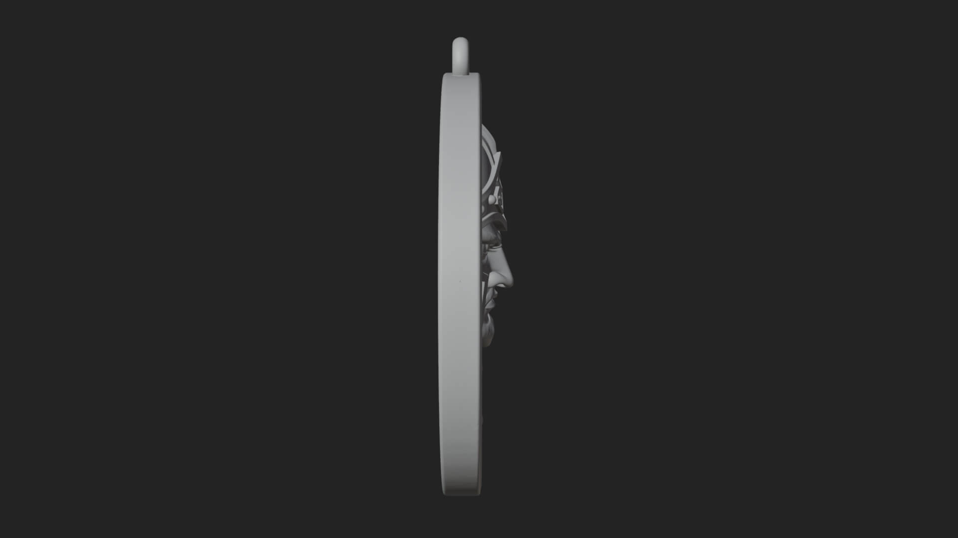 Oriental General Oval Plaque Design 4 3D Print Model 3D Model