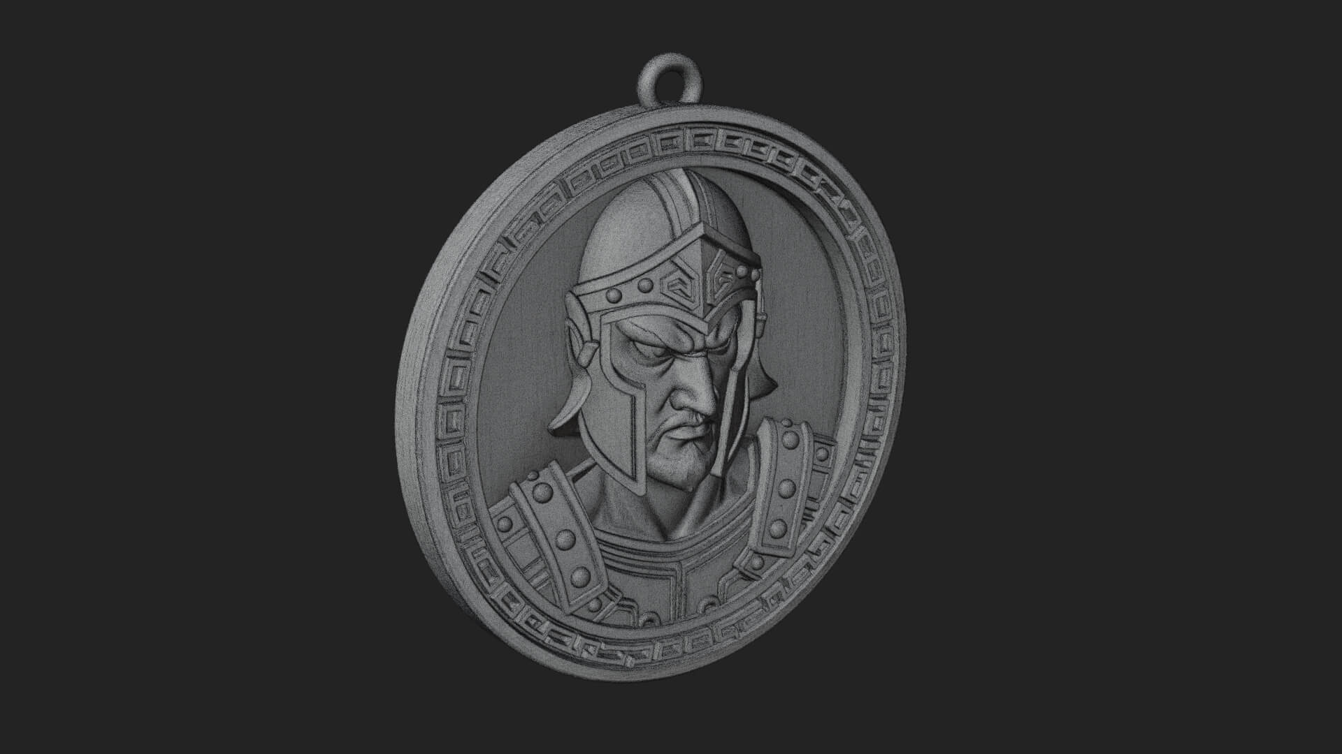 Oriental General Oval Plaque Design 4 3D Print Model 3D Model