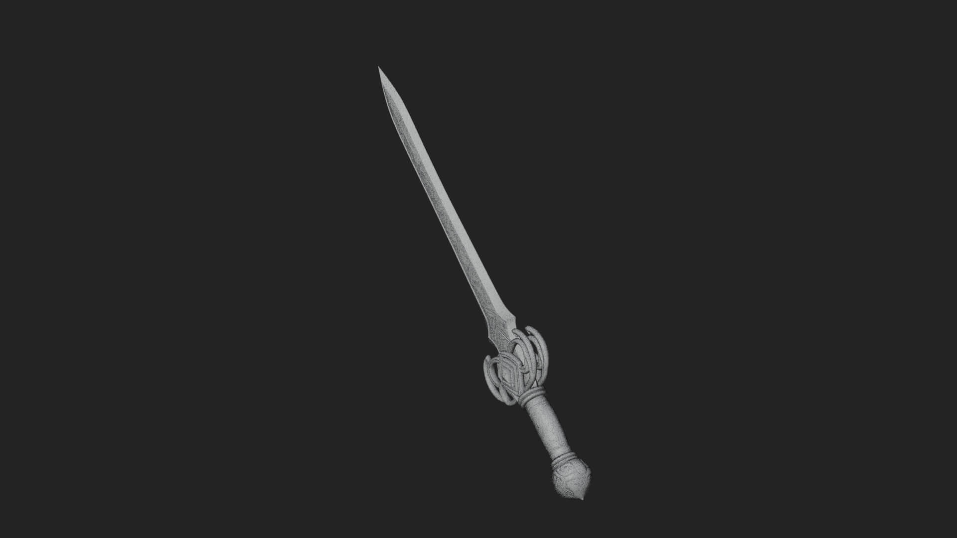 Oriental Katana Sword Model Design 1 3D Print Model 3D Model
