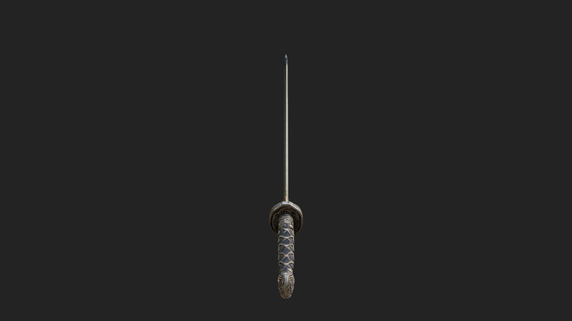 Oriental Katana Sword Model Design 2 3D Print Model 3D Model