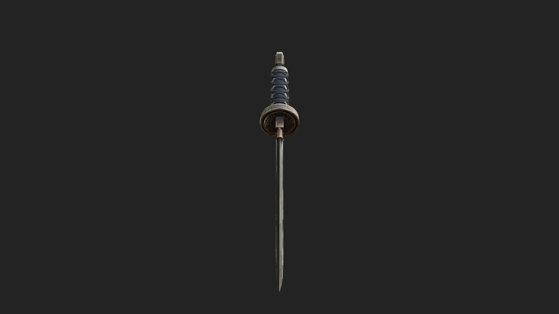 Oriental Katana Sword Model Design 4 3D Print Model 3D Model