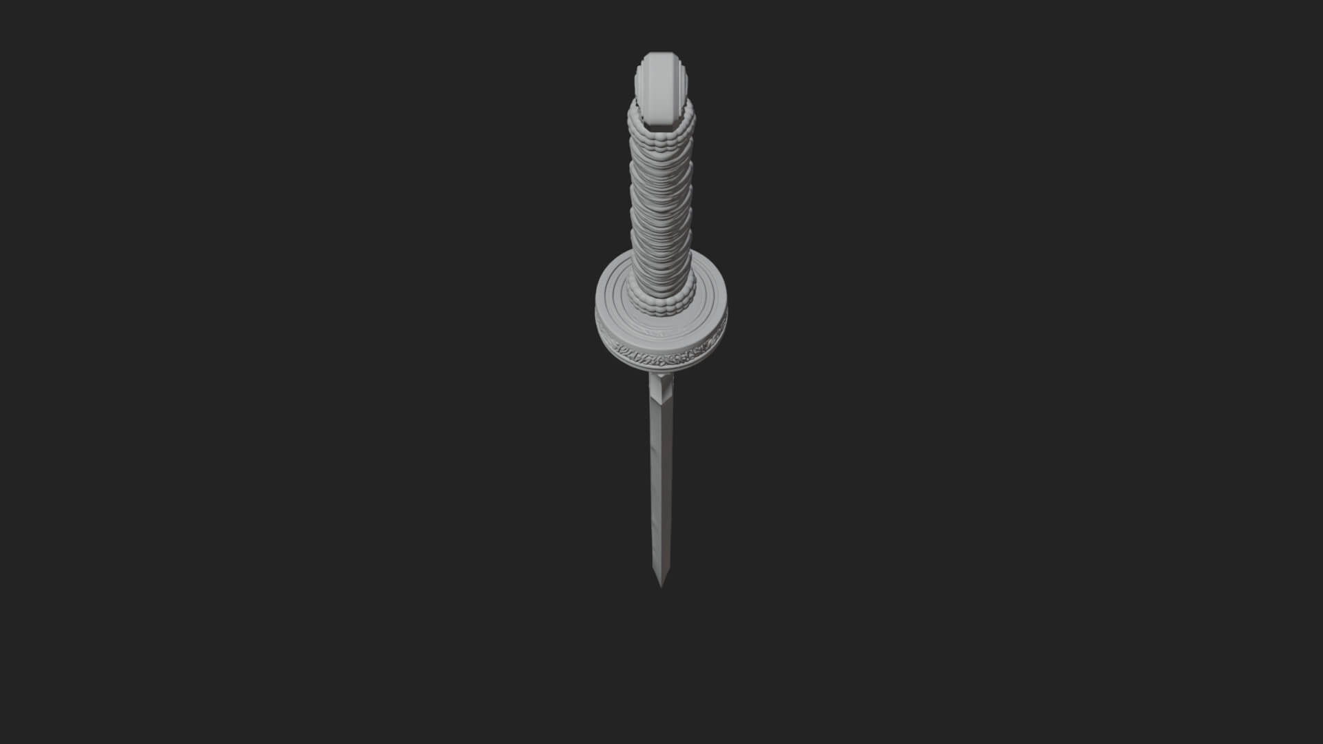 Oriental Katana Sword Model Design 5 3D Print Model 3D Model