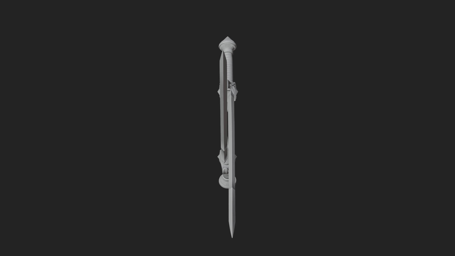 Oriental Katana Sword Model Design 6 3D Print Model 3D Model