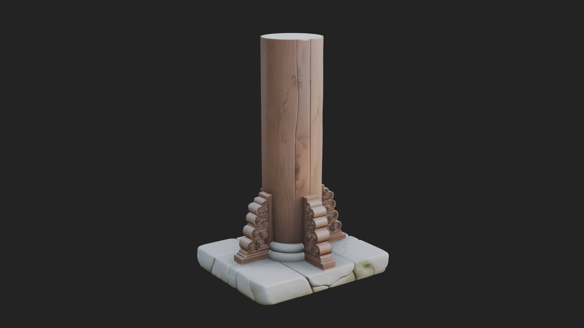 Oriental Lantern Column Design 4 3D Print Model 3D Model