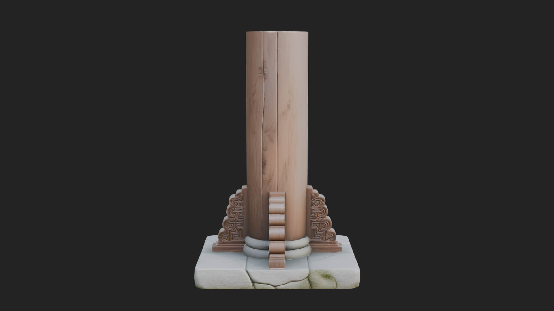 Oriental Lantern Column Design 4 3D Print Model 3D Model