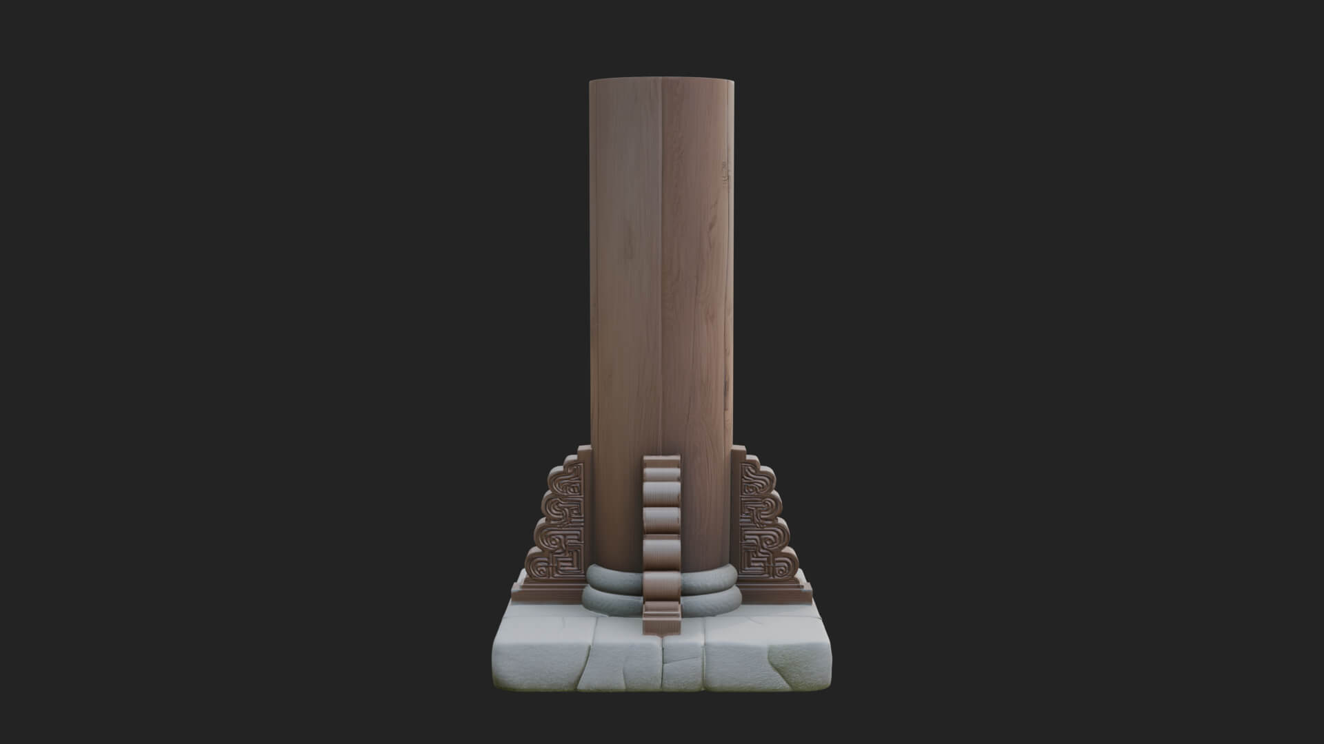 Oriental Lantern Column Design 4 3D Print Model 3D Model