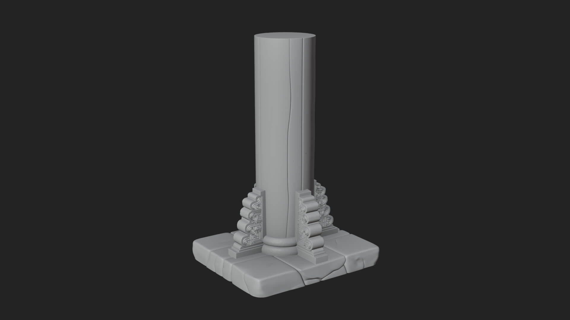Oriental Lantern Column Design 4 3D Print Model 3D Model