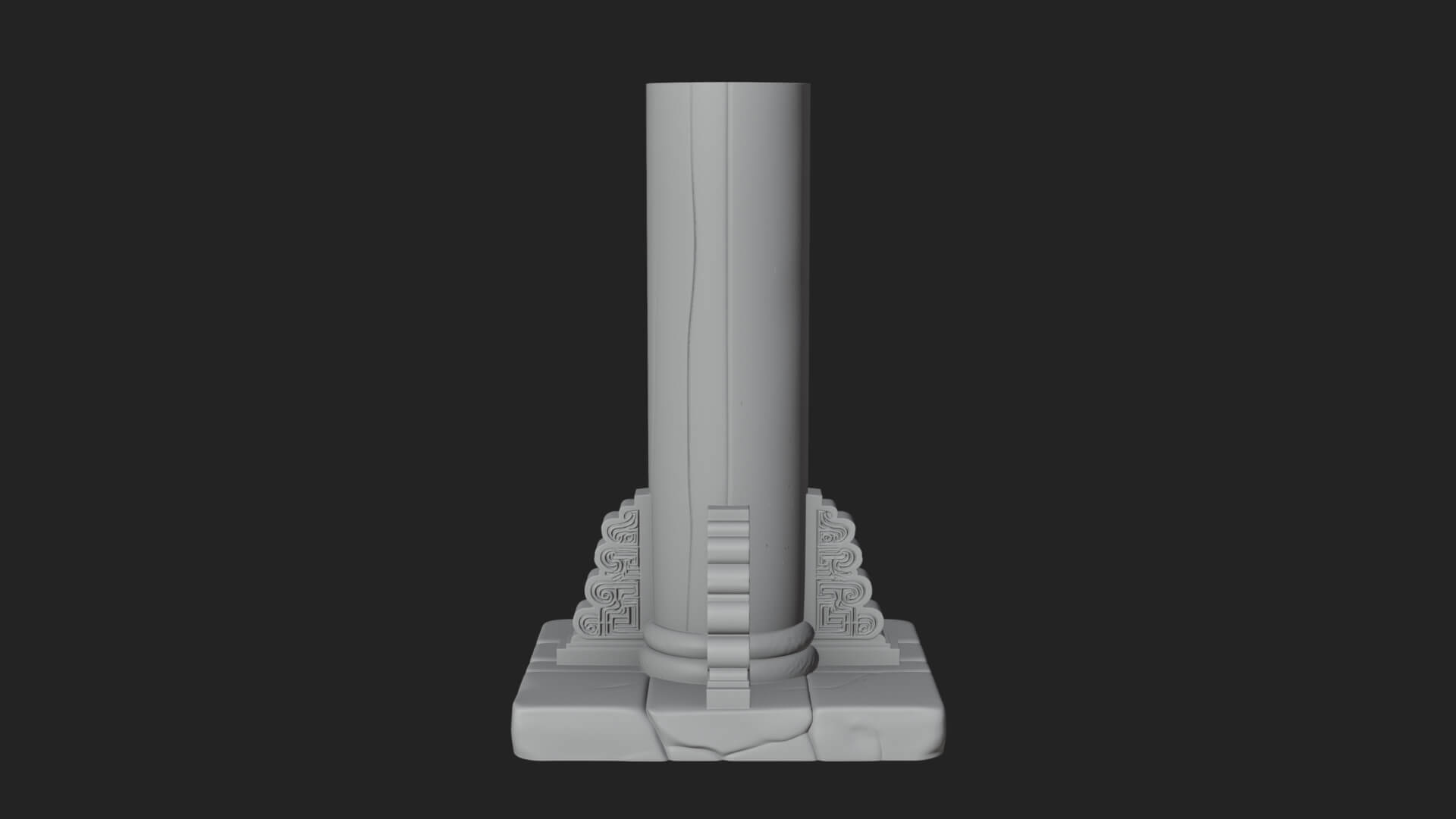 Oriental Lantern Column Design 4 3D Print Model 3D Model