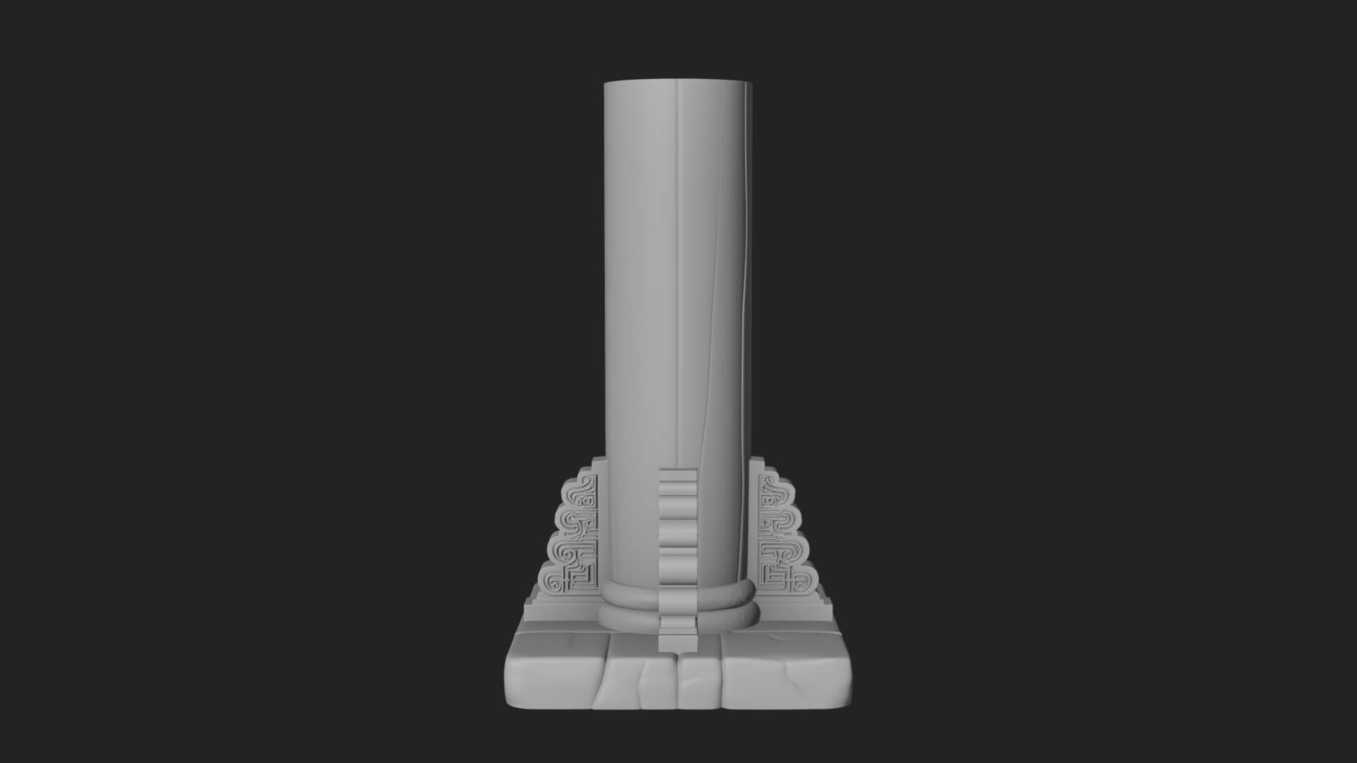 Oriental Lantern Column Design 4 3D Print Model 3D Model