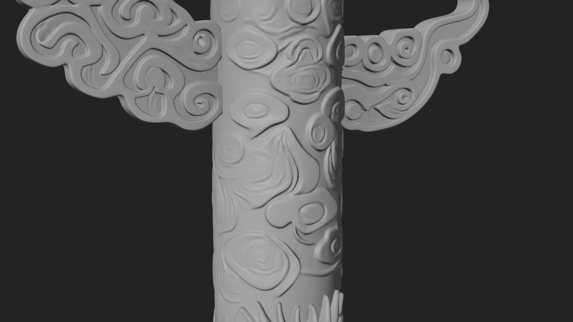 Oriental Lantern Column Design 5 3D Print Model 3D Model
