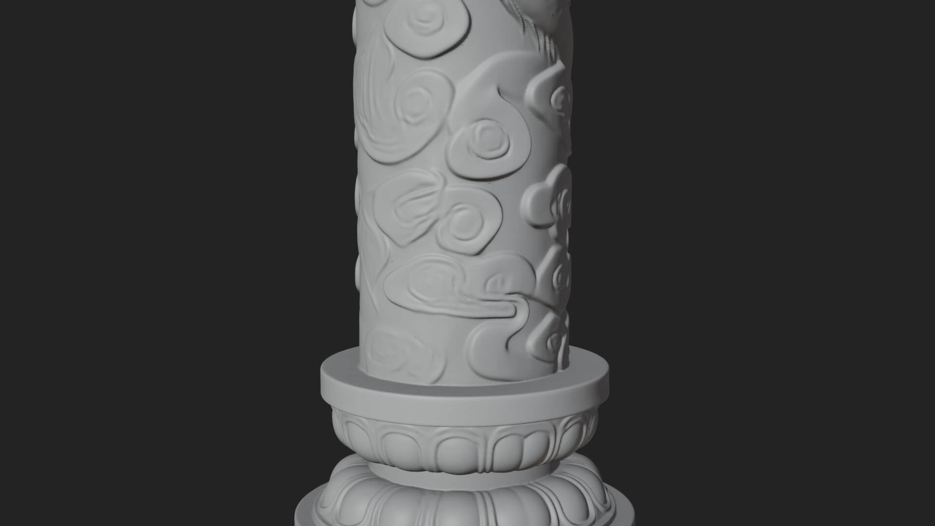 Oriental Lantern Column Design 5 3D Print Model 3D Model