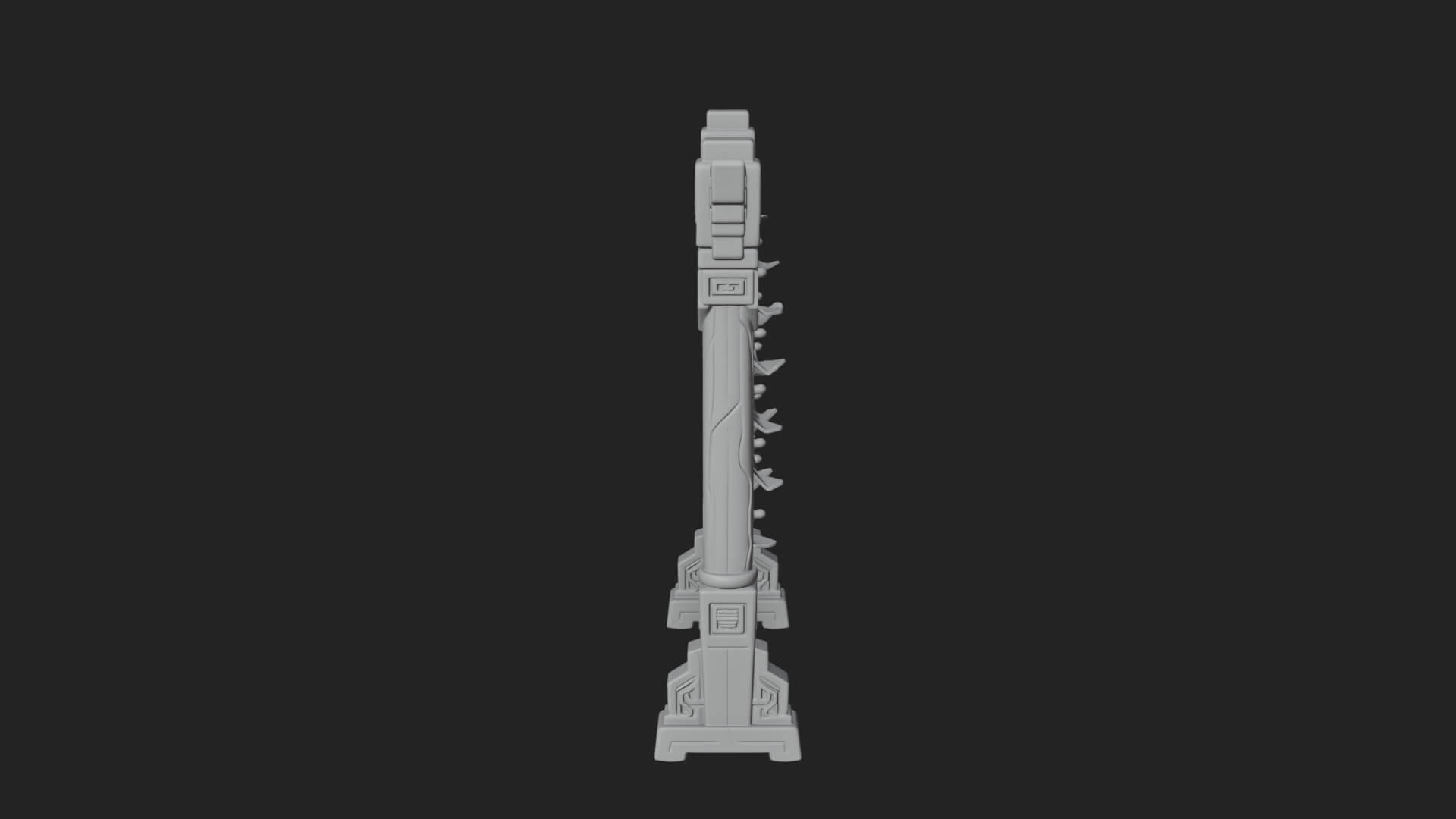 Oriental Scroll Board Model Design 1 3D Print Model 3D Model