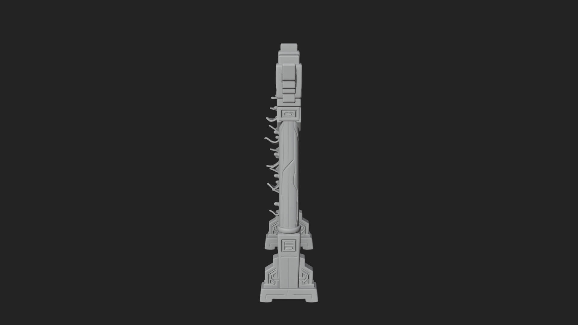 Oriental Scroll Board Model Design 1 3D Print Model 3D Model