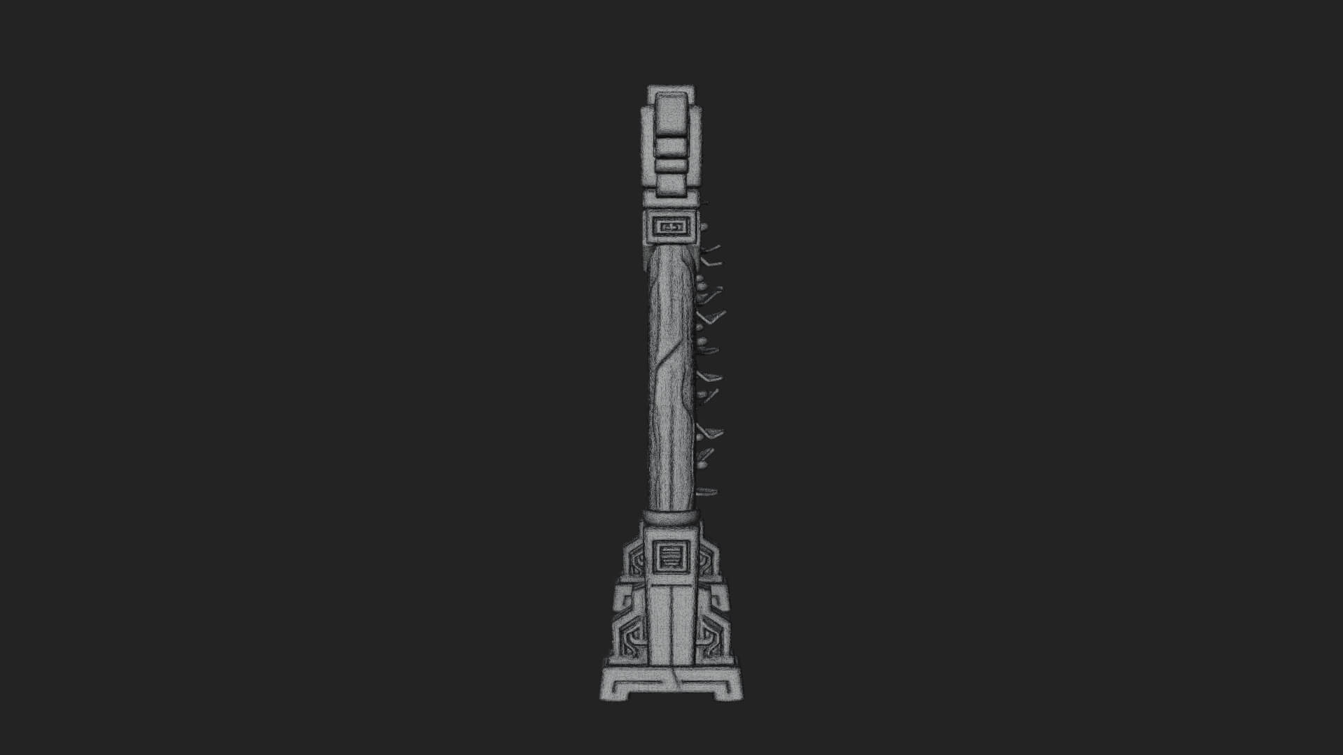 Oriental Scroll Board Model Design 1 3D Print Model 3D Model