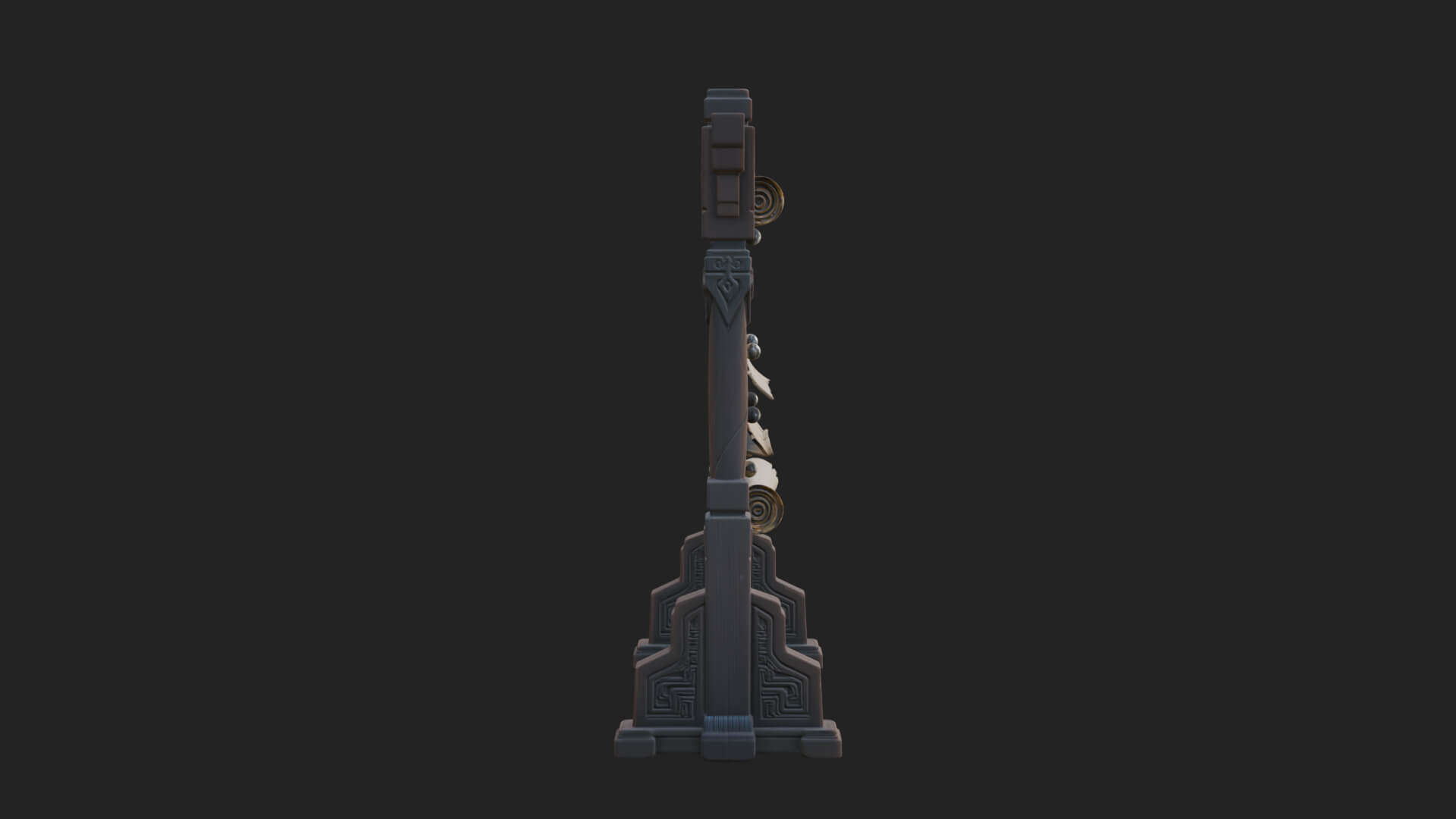 Oriental Scroll Board Model Design 3 3D Print Model 3D Model