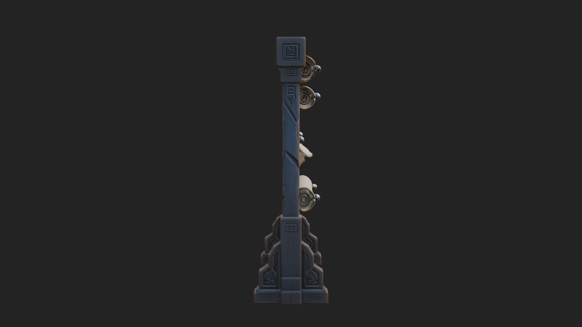 Oriental Scroll Board Model Design 4 3D Print Model 3D Model