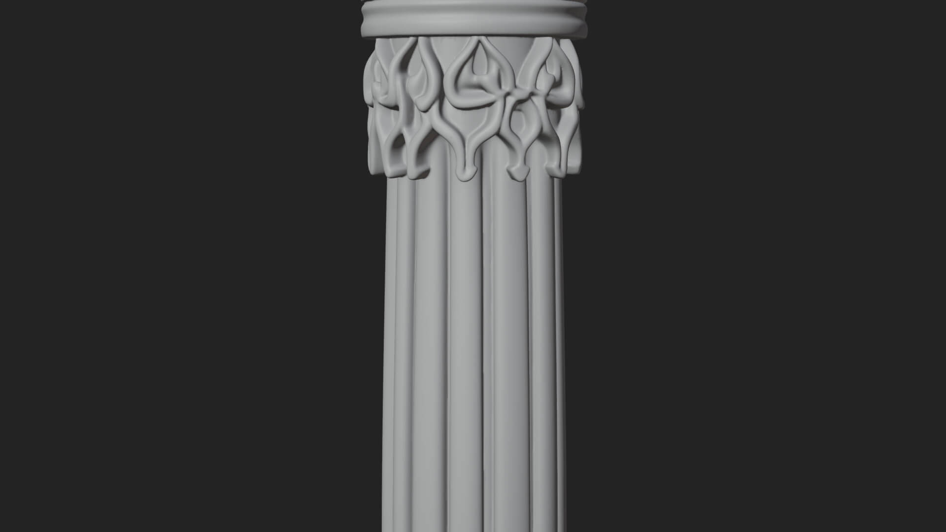 Oriental Stone Column Design 15 3D Print Model 3D Model