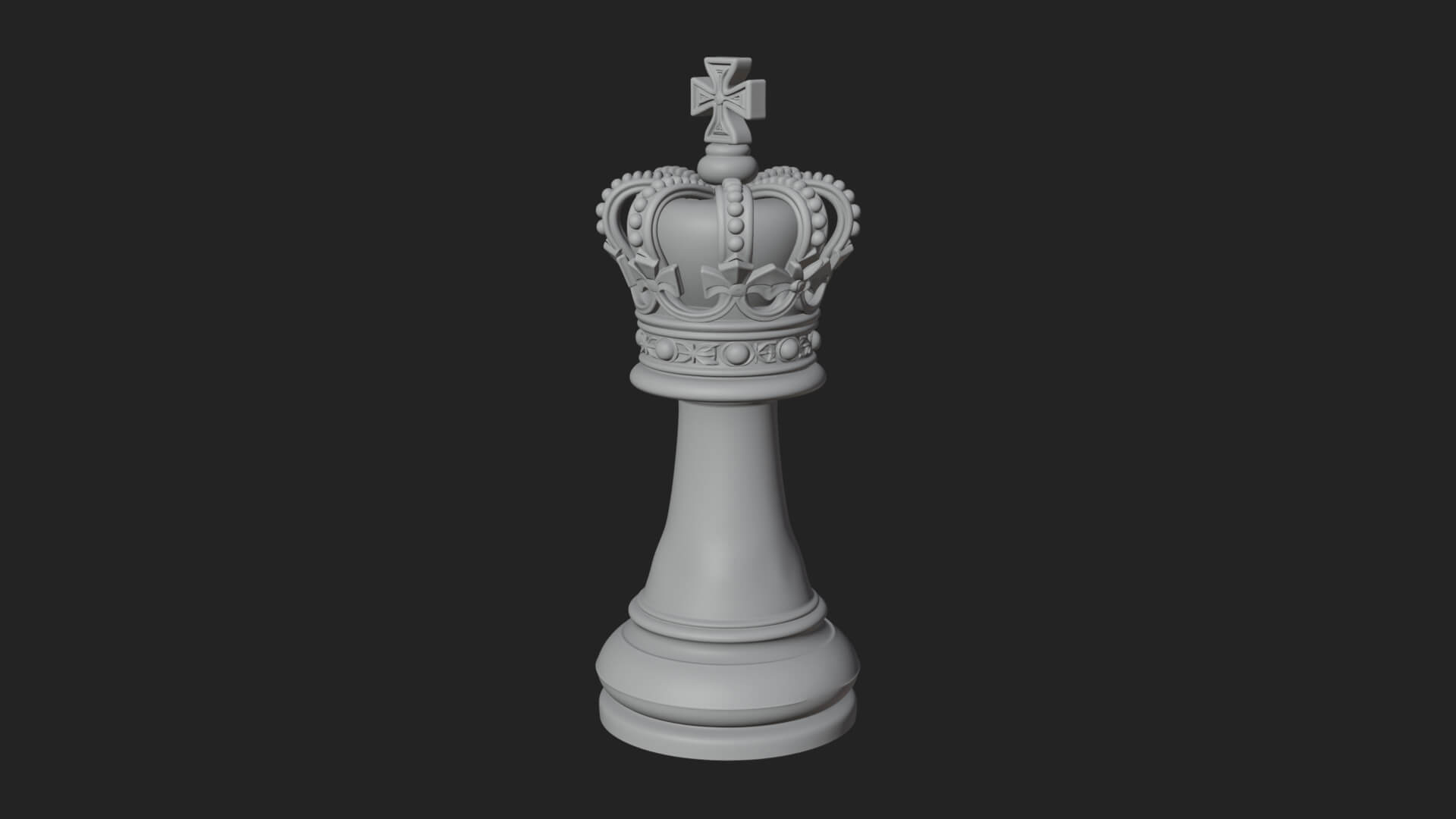 Ornate Chess Piece Statue Design 108 3D Print Model 3D Model