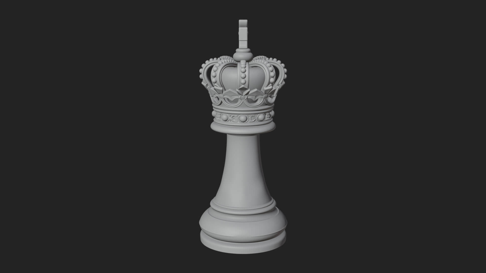 Ornate Chess Piece Statue Design 108 3D Print Model 3D Model