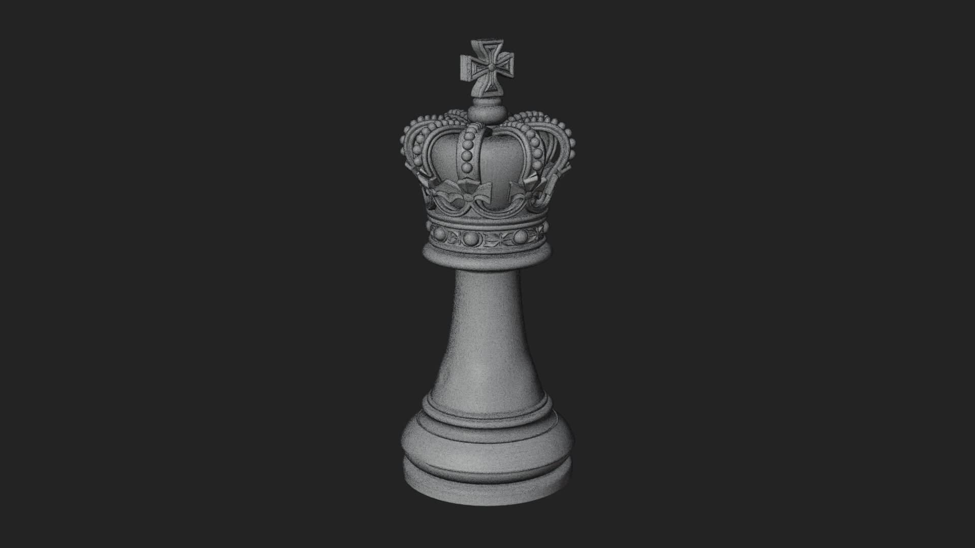 Ornate Chess Piece Statue Design 108 3D Print Model 3D Model