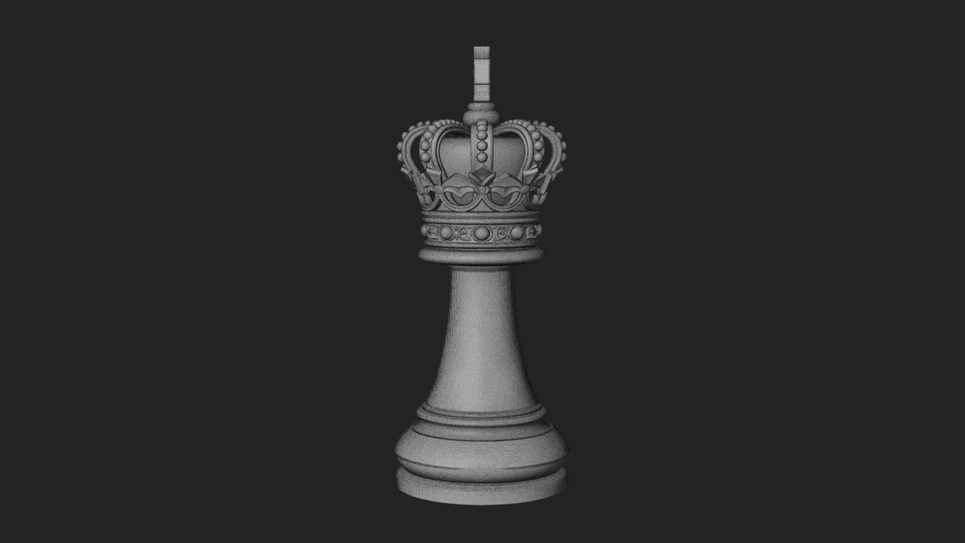 Ornate Chess Piece Statue Design 108 3D Print Model 3D Model