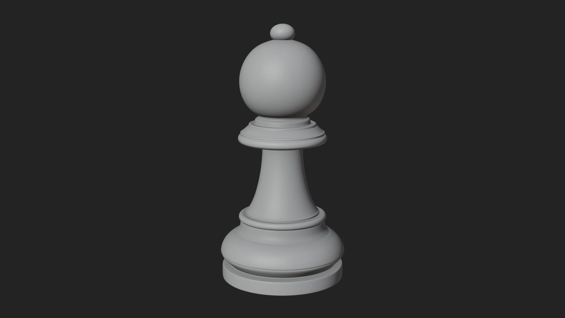 Ornate Chess Piece Statue Design 12 3D Print Model 3D Model
