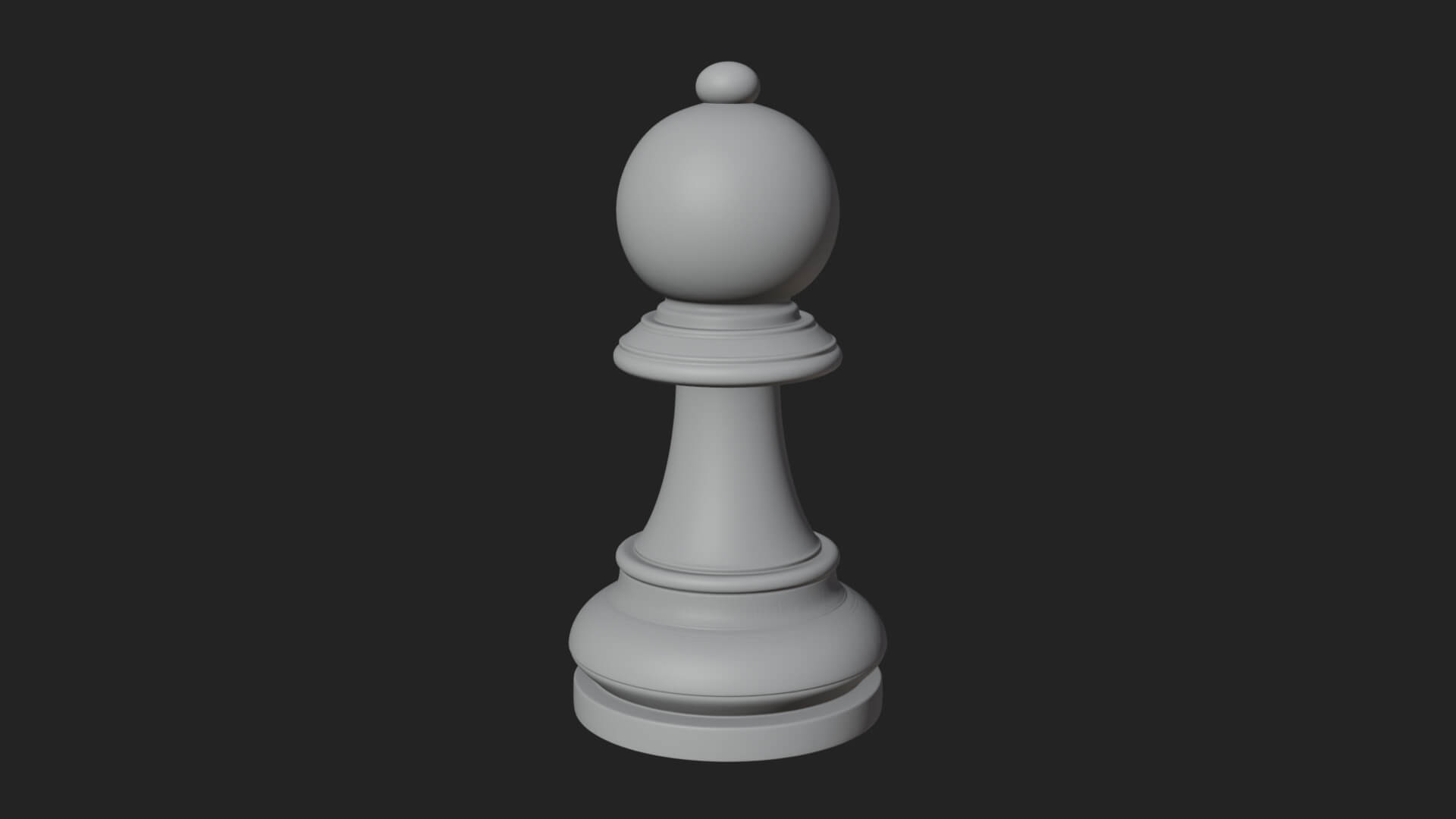 Ornate Chess Piece Statue Design 12 3D Print Model 3D Model