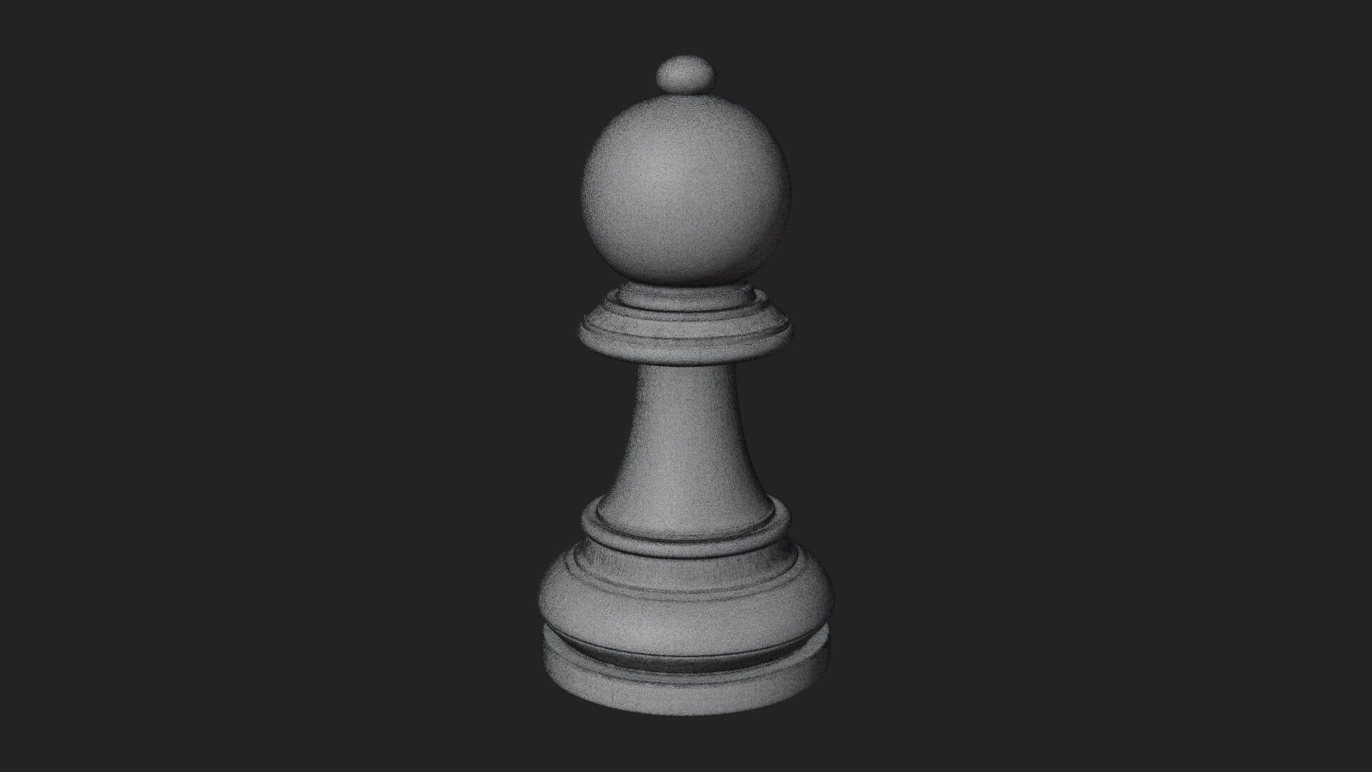 Ornate Chess Piece Statue Design 12 3D Print Model 3D Model