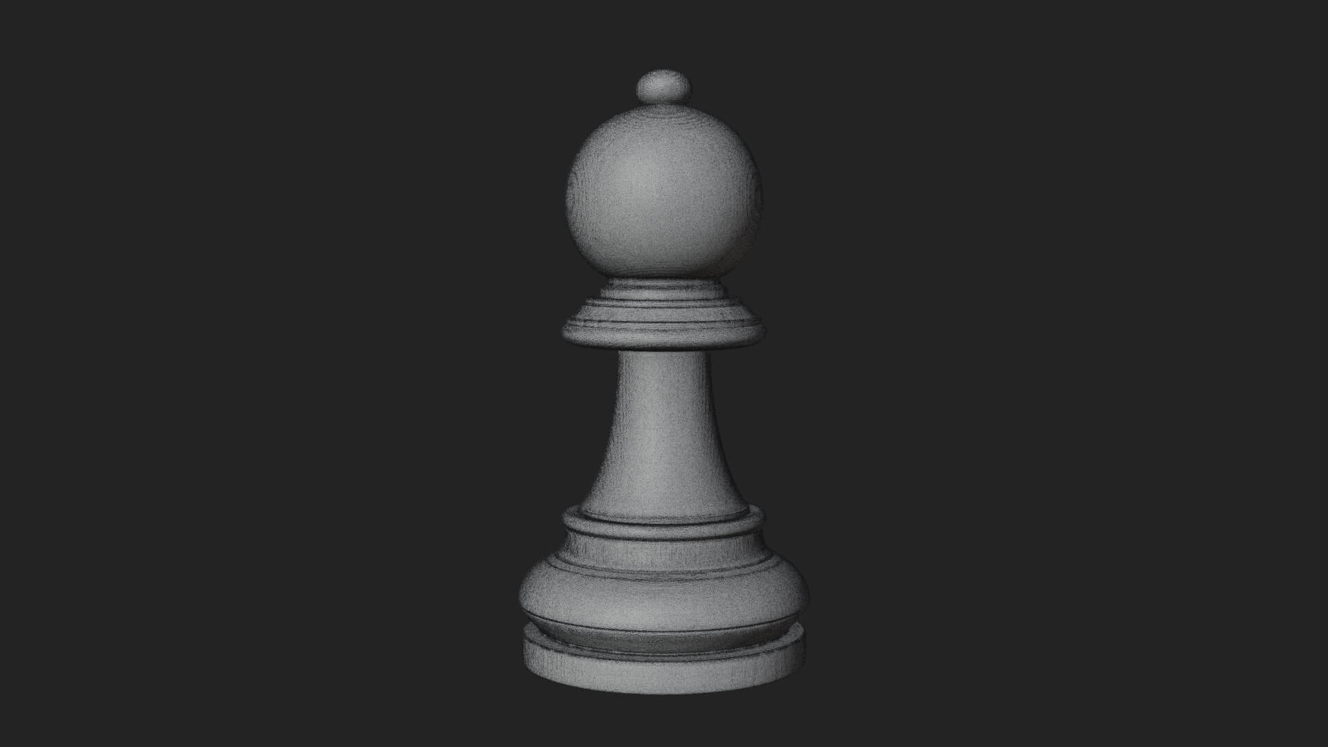 Ornate Chess Piece Statue Design 12 3D Print Model 3D Model