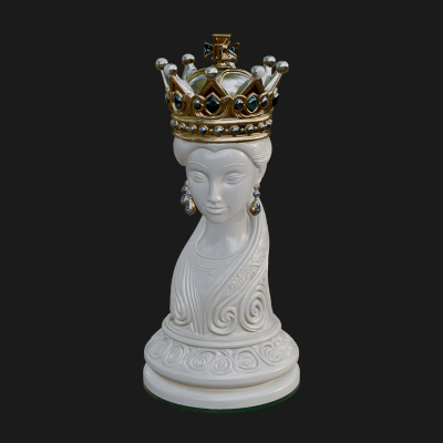 Ornate Chess Piece Statue Design 127 3D Print Model