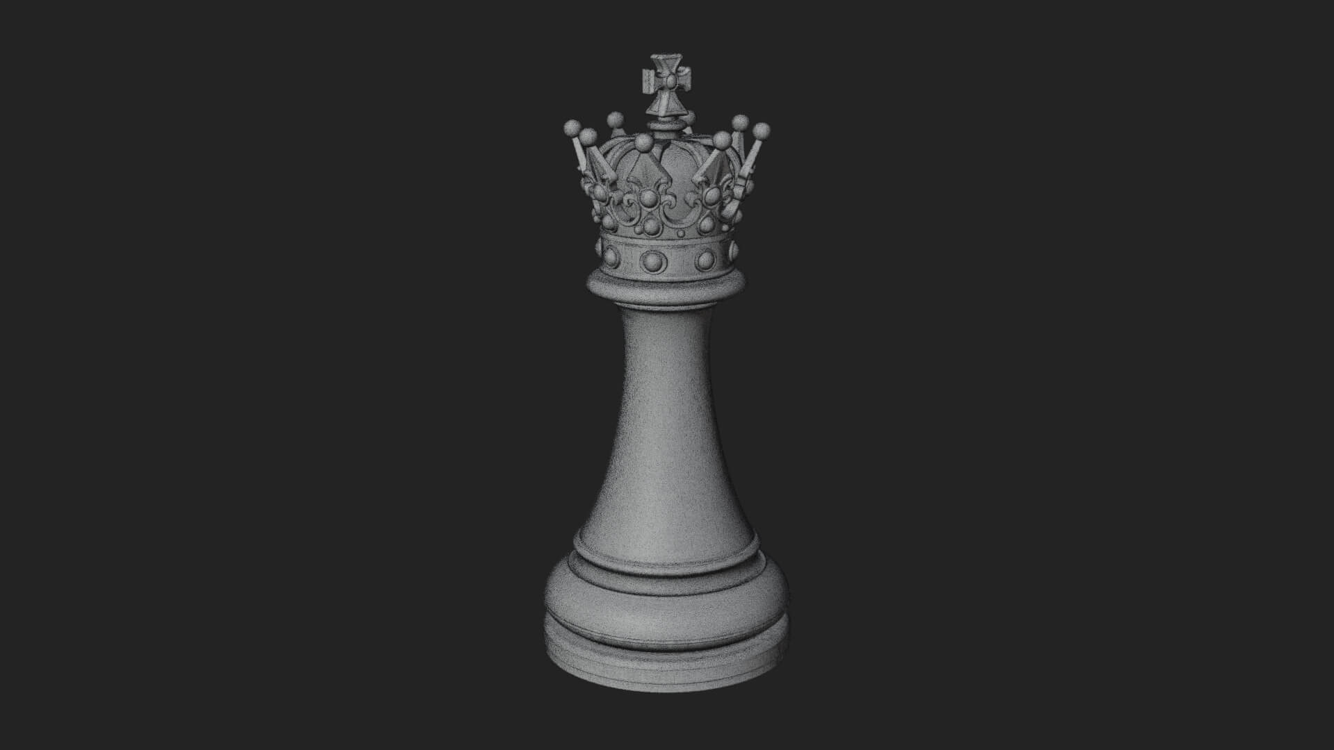 Ornate Chess Piece Statue Design 161 3D Print Model 3D Model