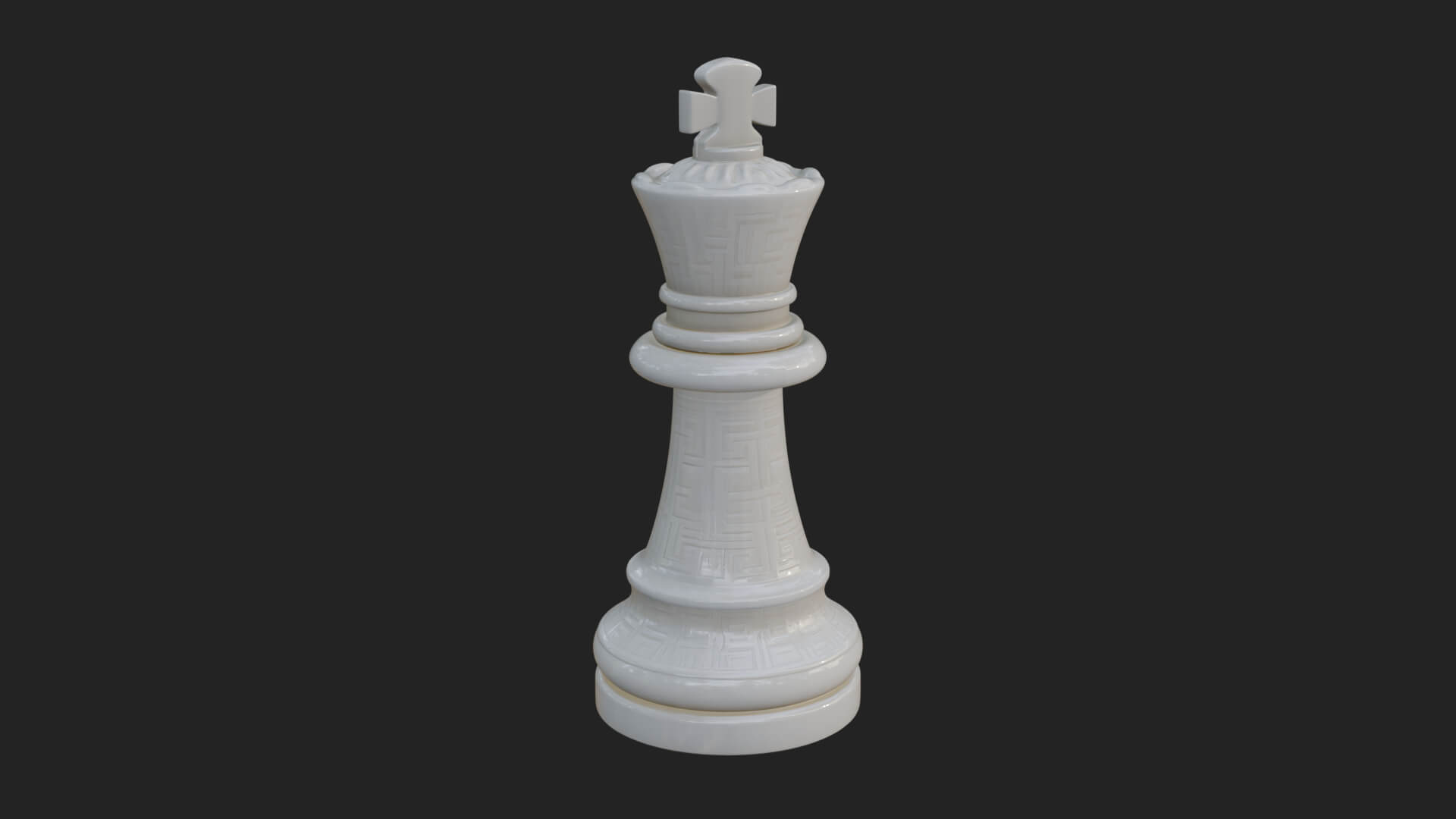 Ornate Chess Piece Statue Design 18 3D Print Model 3D Model
