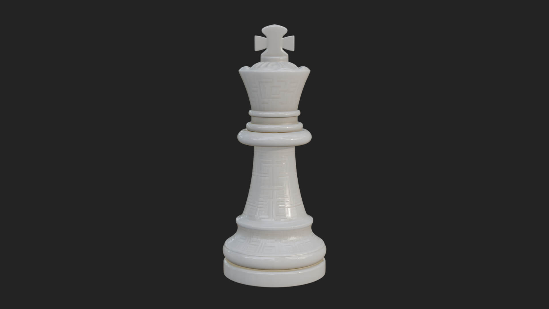 Ornate Chess Piece Statue Design 18 3D Print Model 3D Model