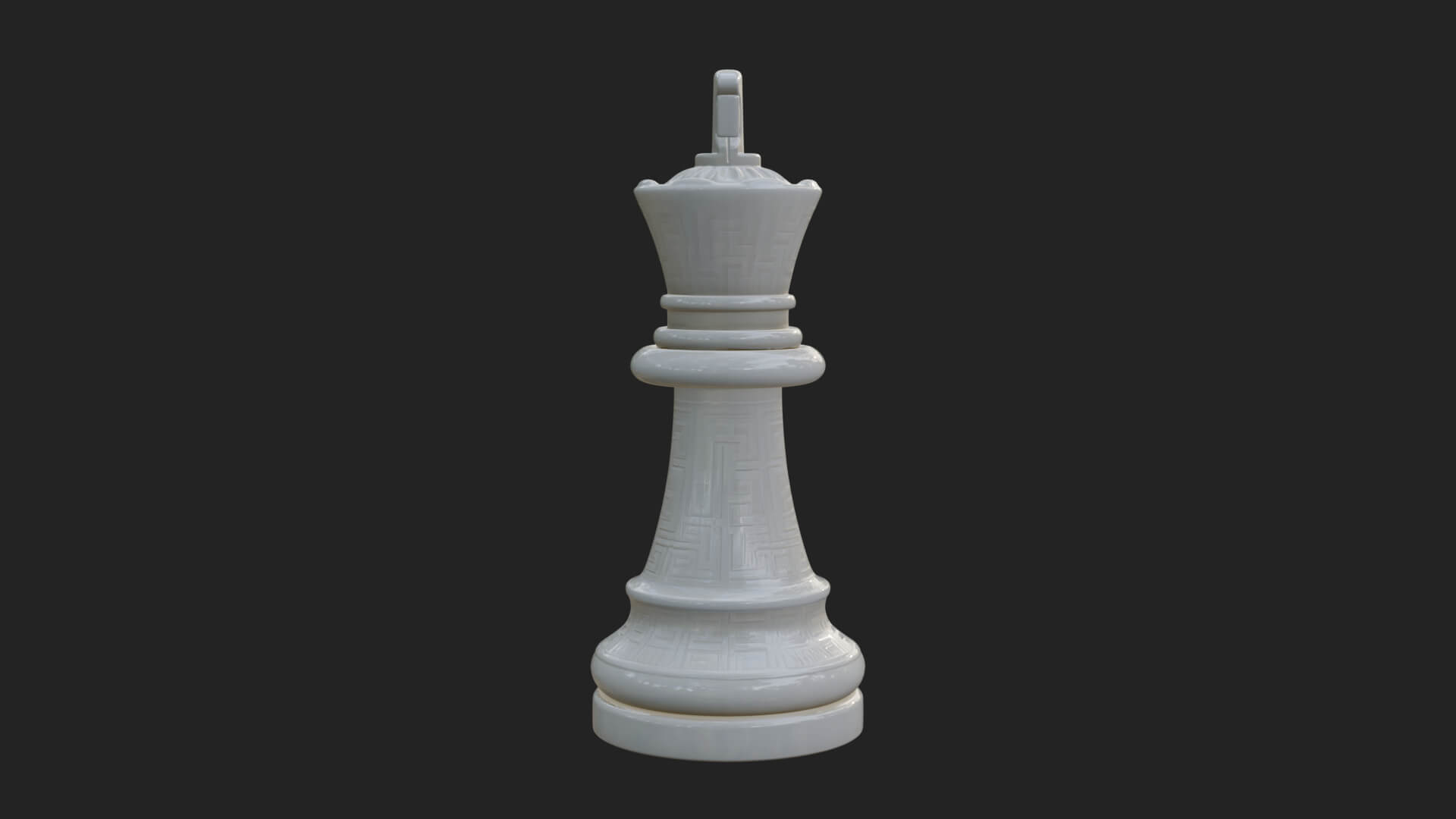 Ornate Chess Piece Statue Design 18 3D Print Model 3D Model