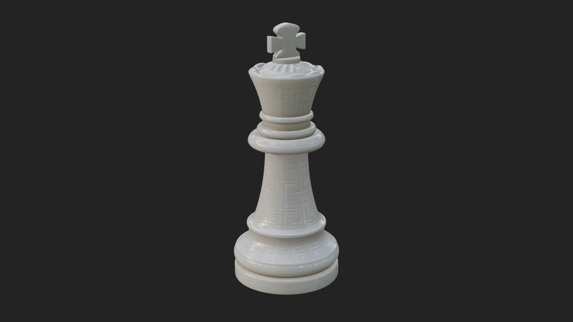 Ornate Chess Piece Statue Design 18 3D Print Model 3D Model