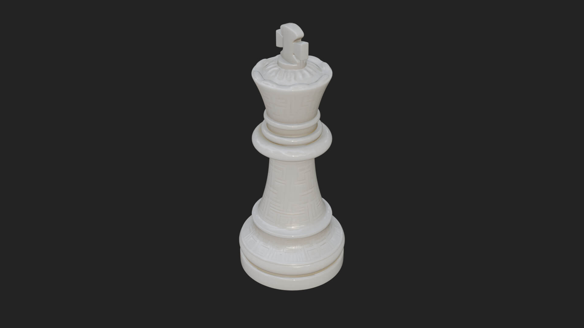 Ornate Chess Piece Statue Design 18 3D Print Model 3D Model