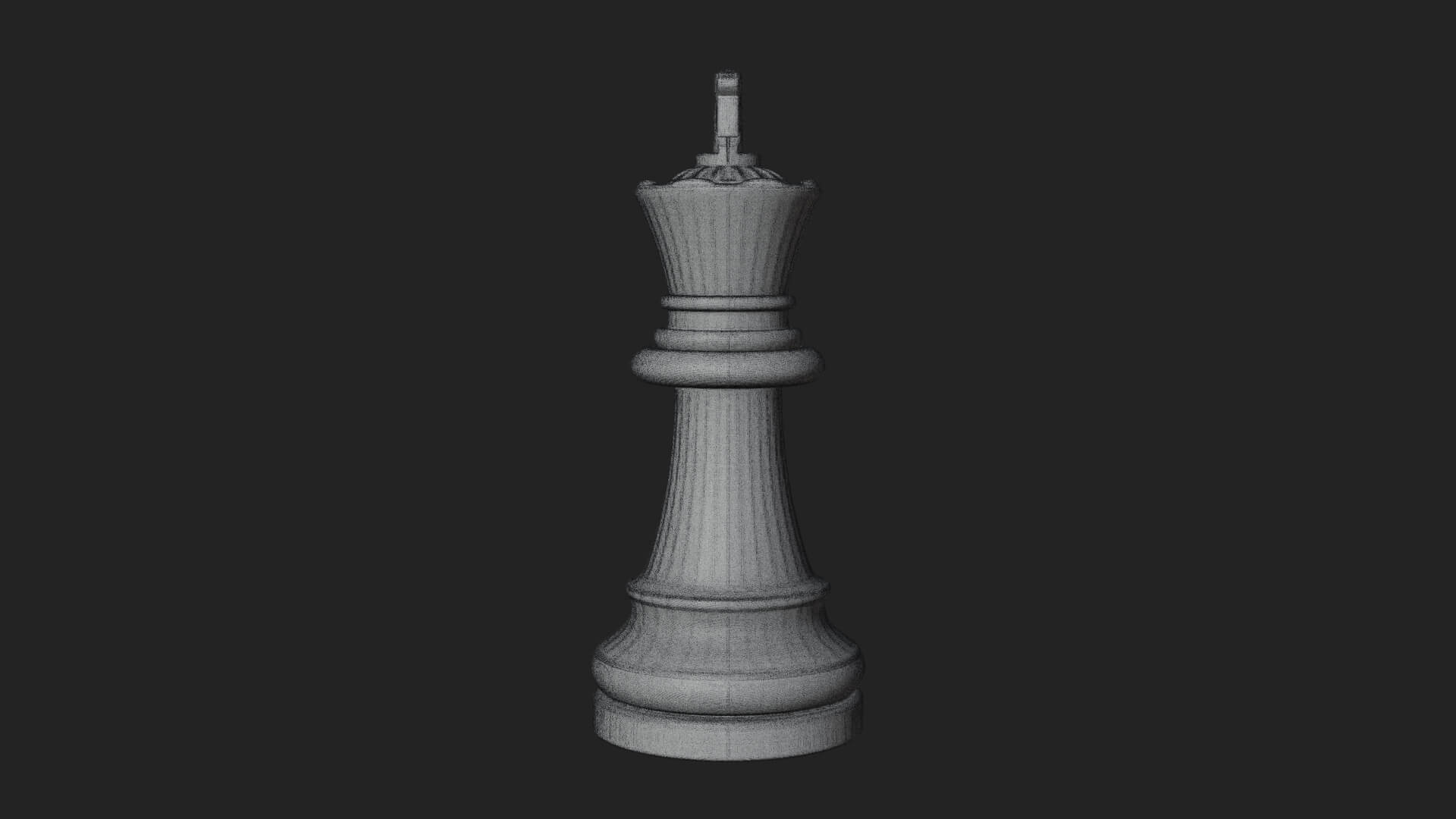 Ornate Chess Piece Statue Design 18 3D Print Model 3D Model
