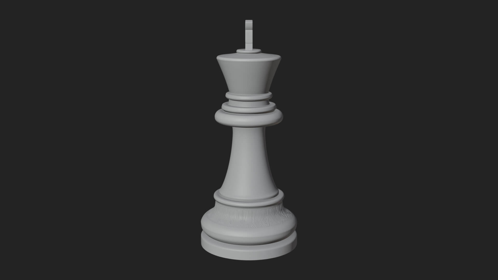 Ornate Chess Piece Statue Design 19 3D Print Model 3D Model