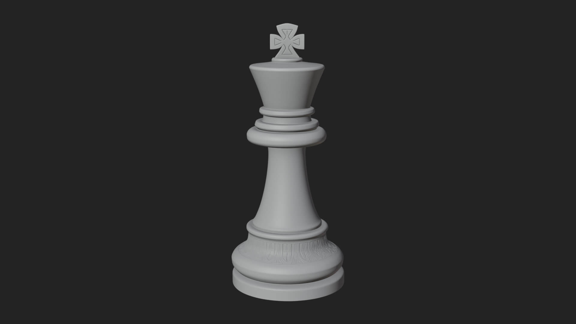 Ornate Chess Piece Statue Design 19 3D Print Model 3D Model