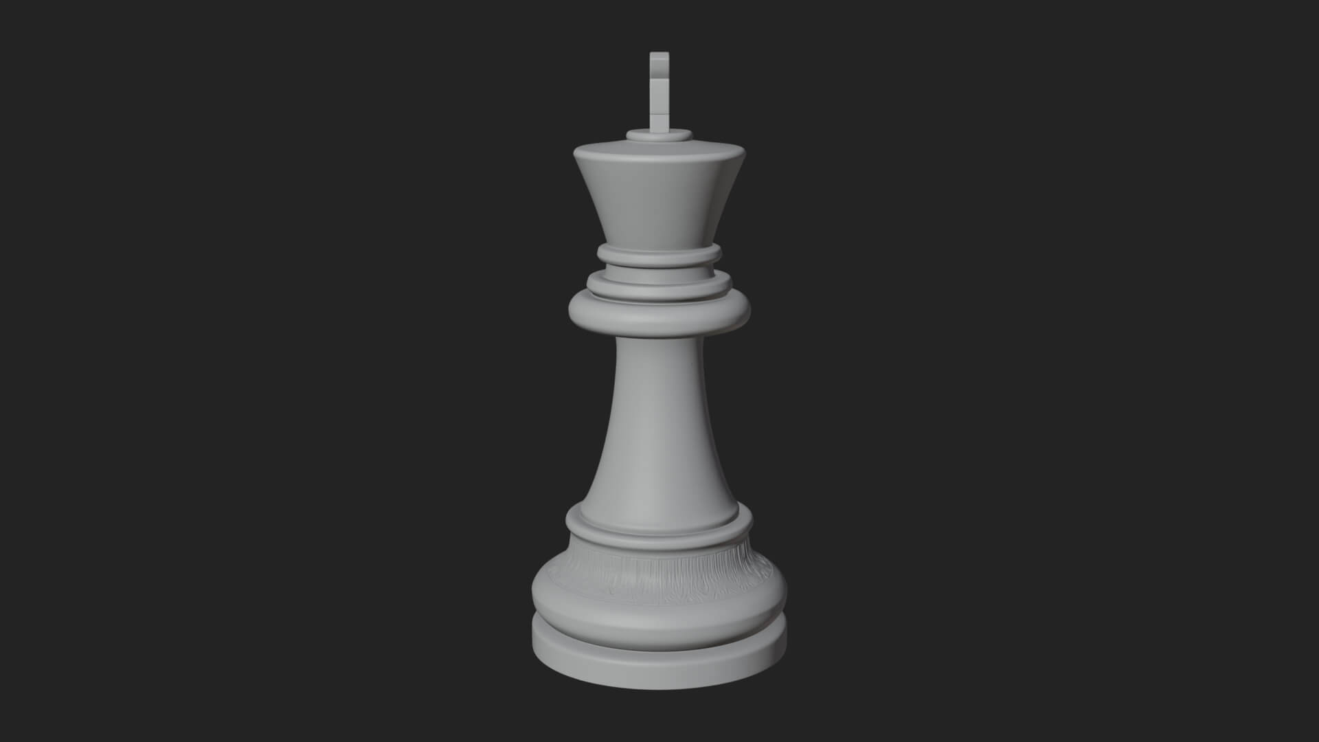 Ornate Chess Piece Statue Design 19 3D Print Model 3D Model