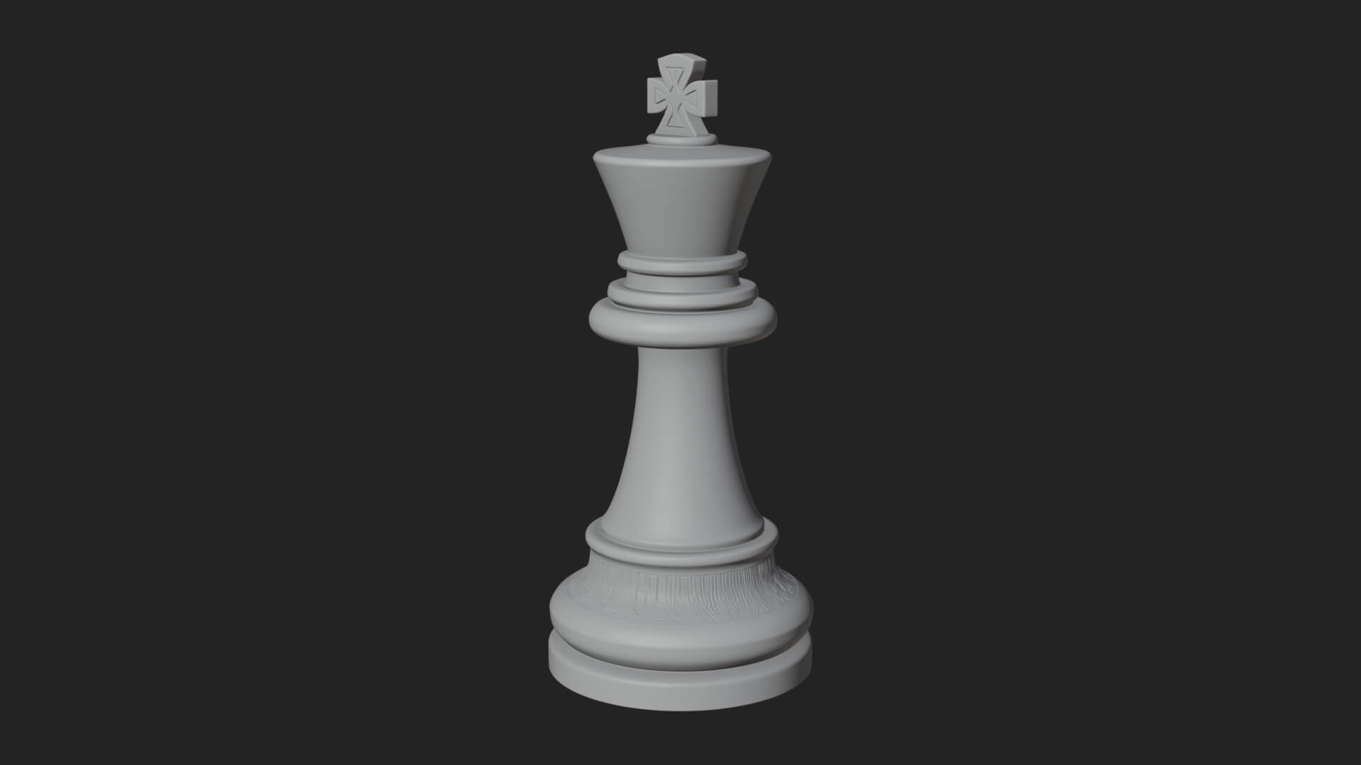 Ornate Chess Piece Statue Design 19 3D Print Model 3D Model