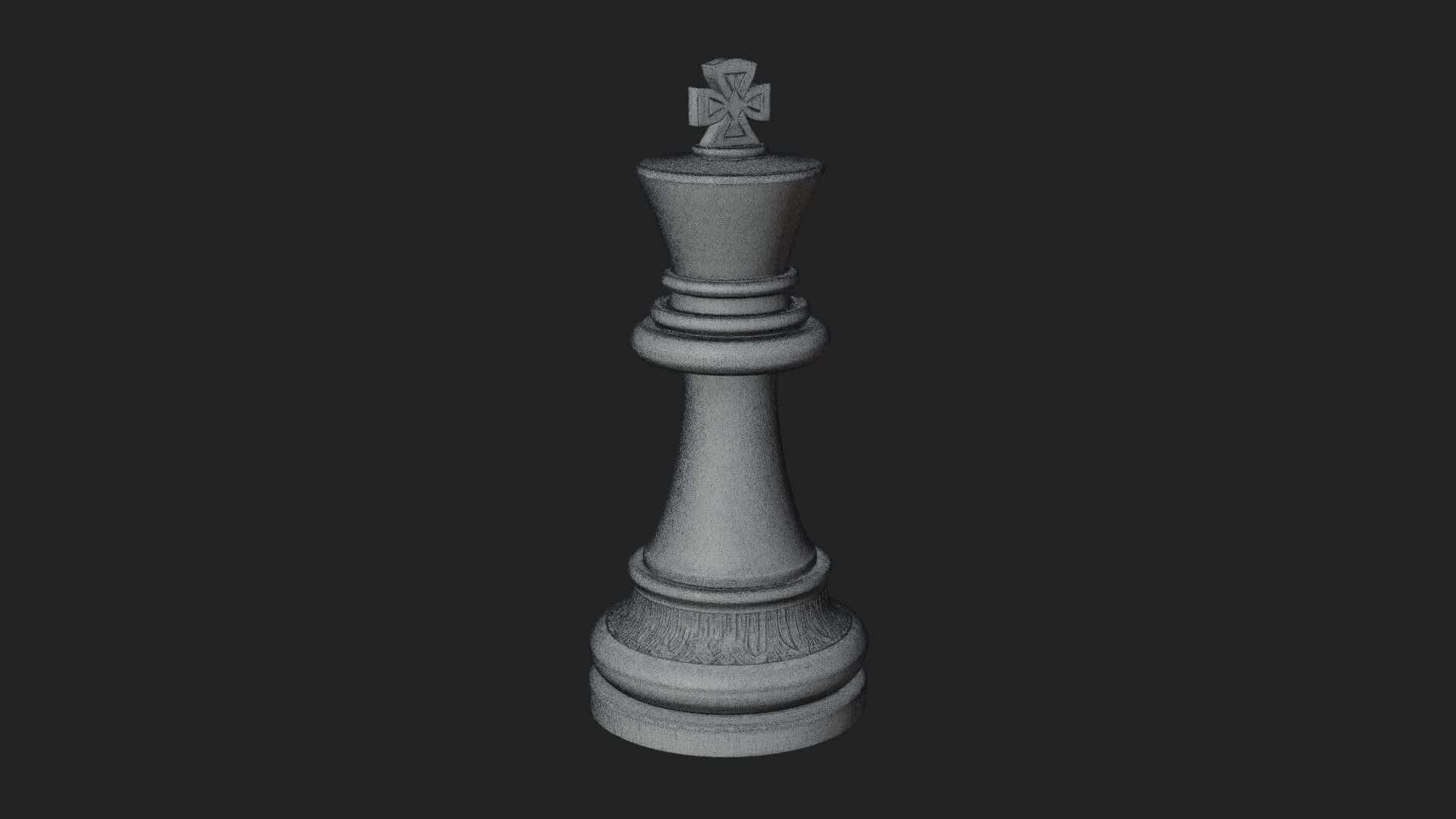 Ornate Chess Piece Statue Design 19 3D Print Model 3D Model